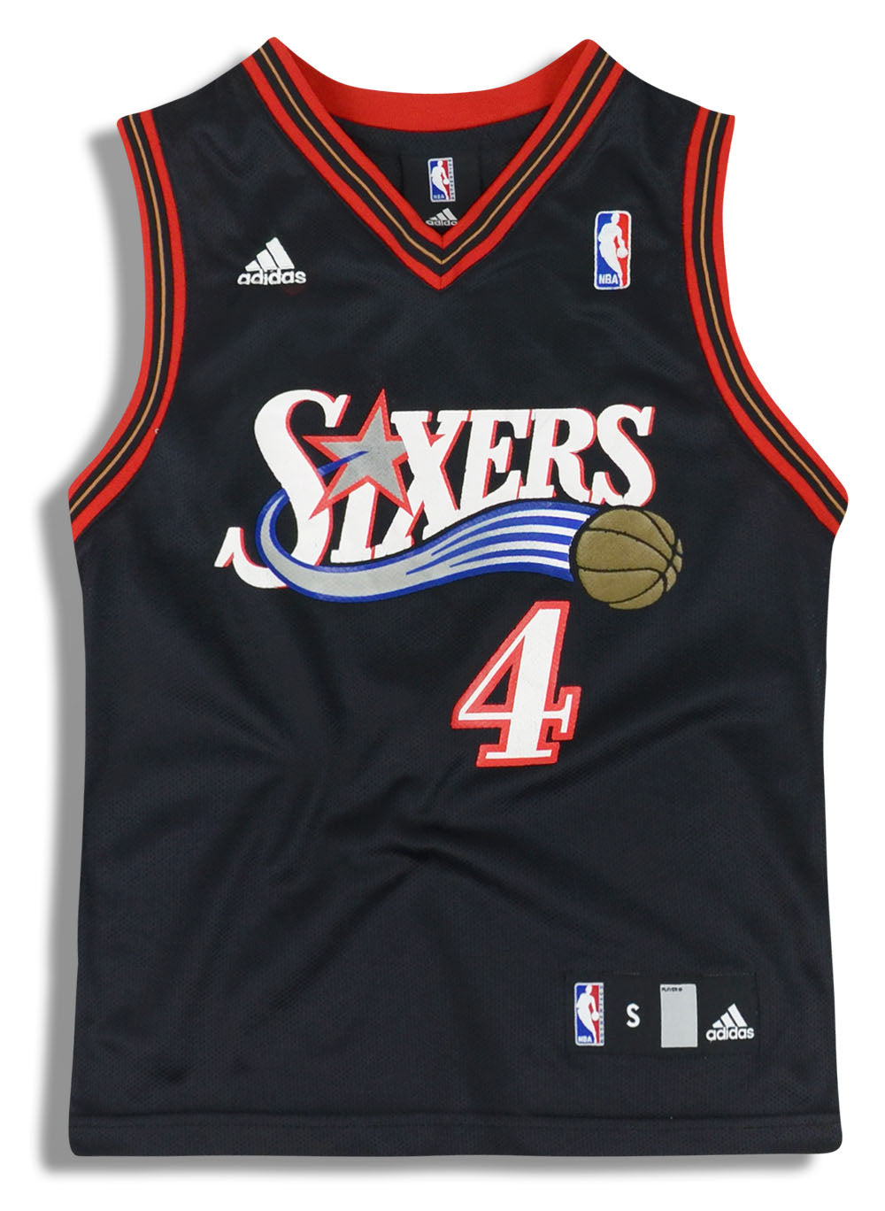 2006-07 Philadelphia 76ers Webber # 4 adidas Jersey (Away) Y