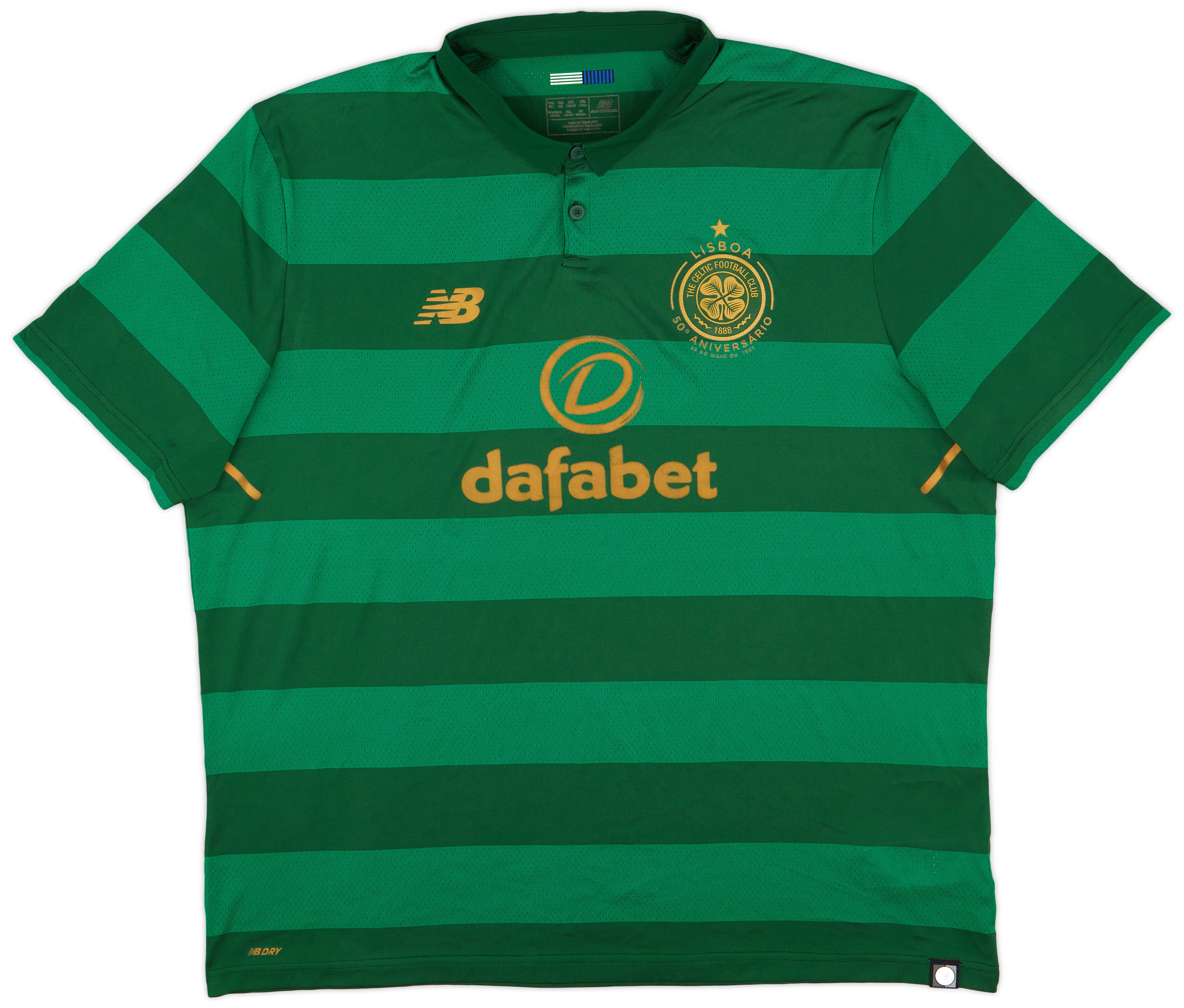 2017-18 Celtic 'Lisbon Lions 50th Anniversary' Away Shirt - 8/10 - (XXL)