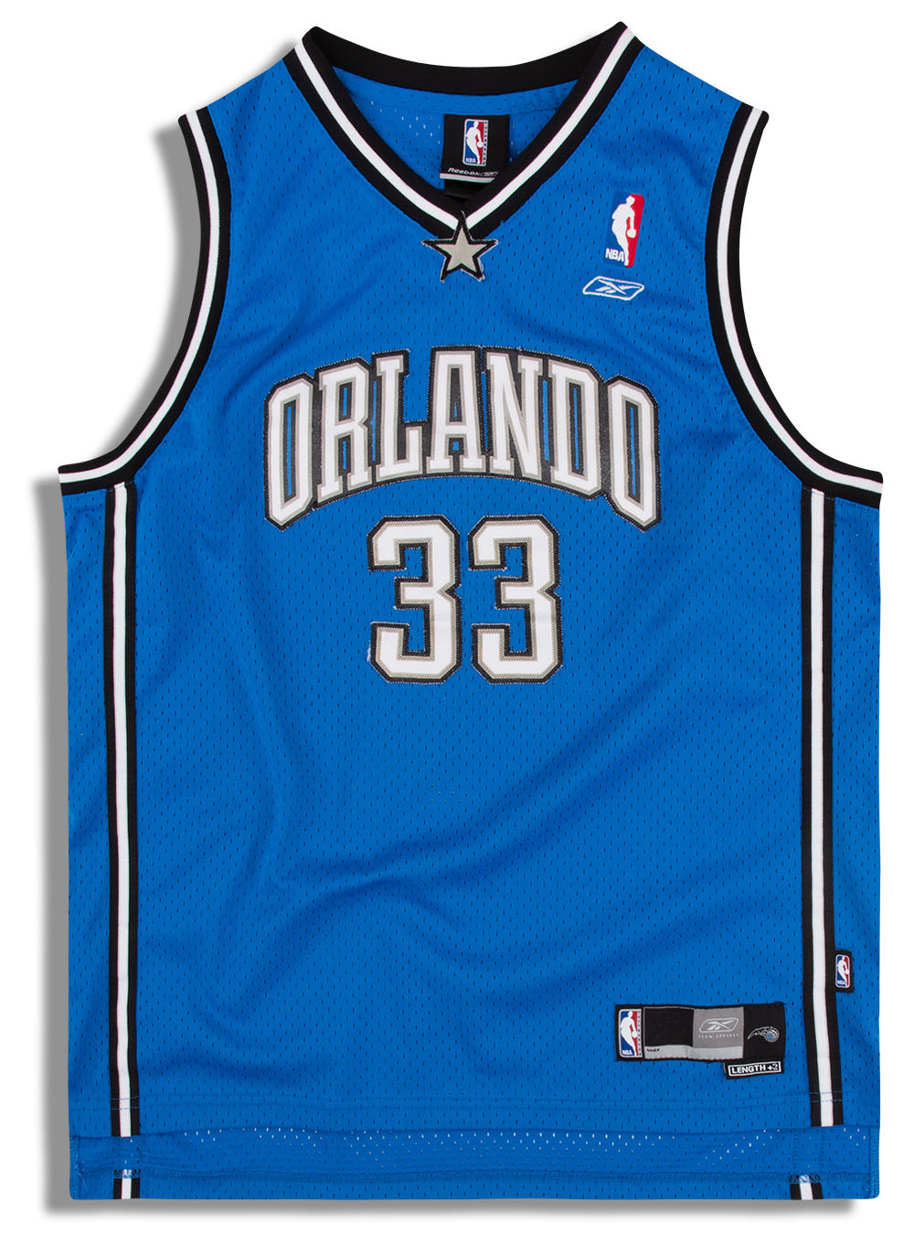 2003-06 Orlando Magic Hill #33 Reebok Swingman Jersey (Away) Y