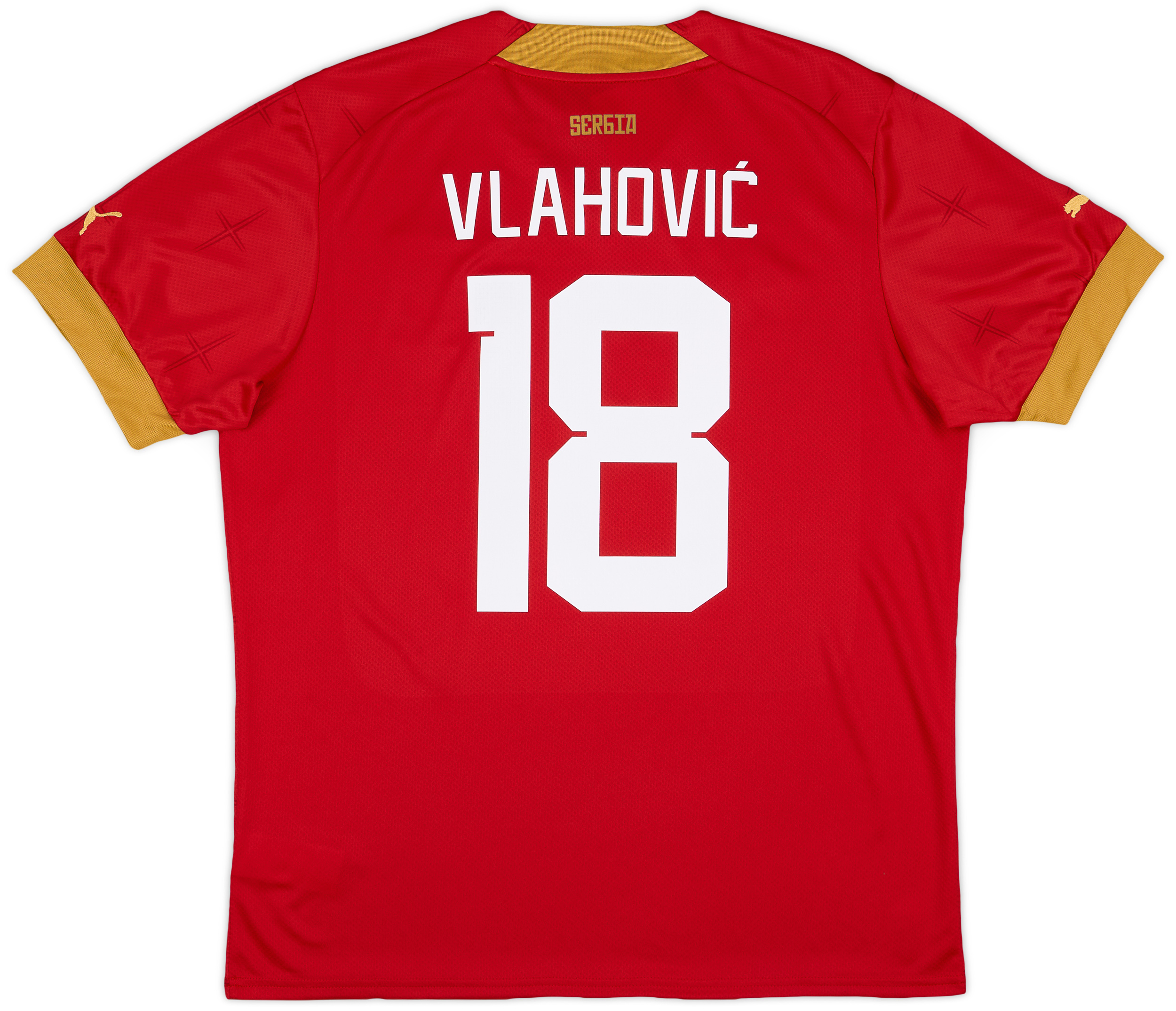 2022-23 Serbia Home Shirt Vlahovic #18