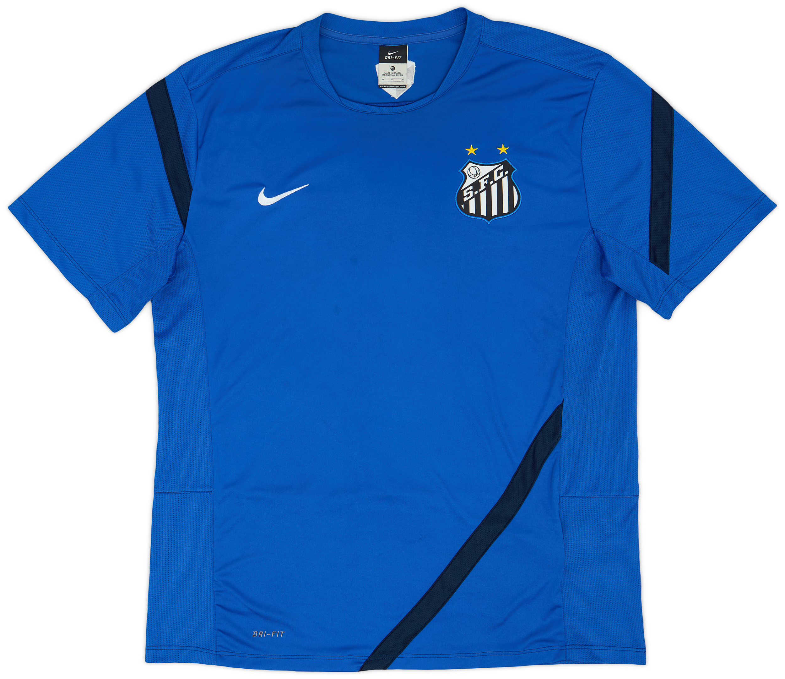 Nike Santos FC シャツ 水色 背番号11 2012-13 Santos Nike Training Shirt - 8/10 - (XL)