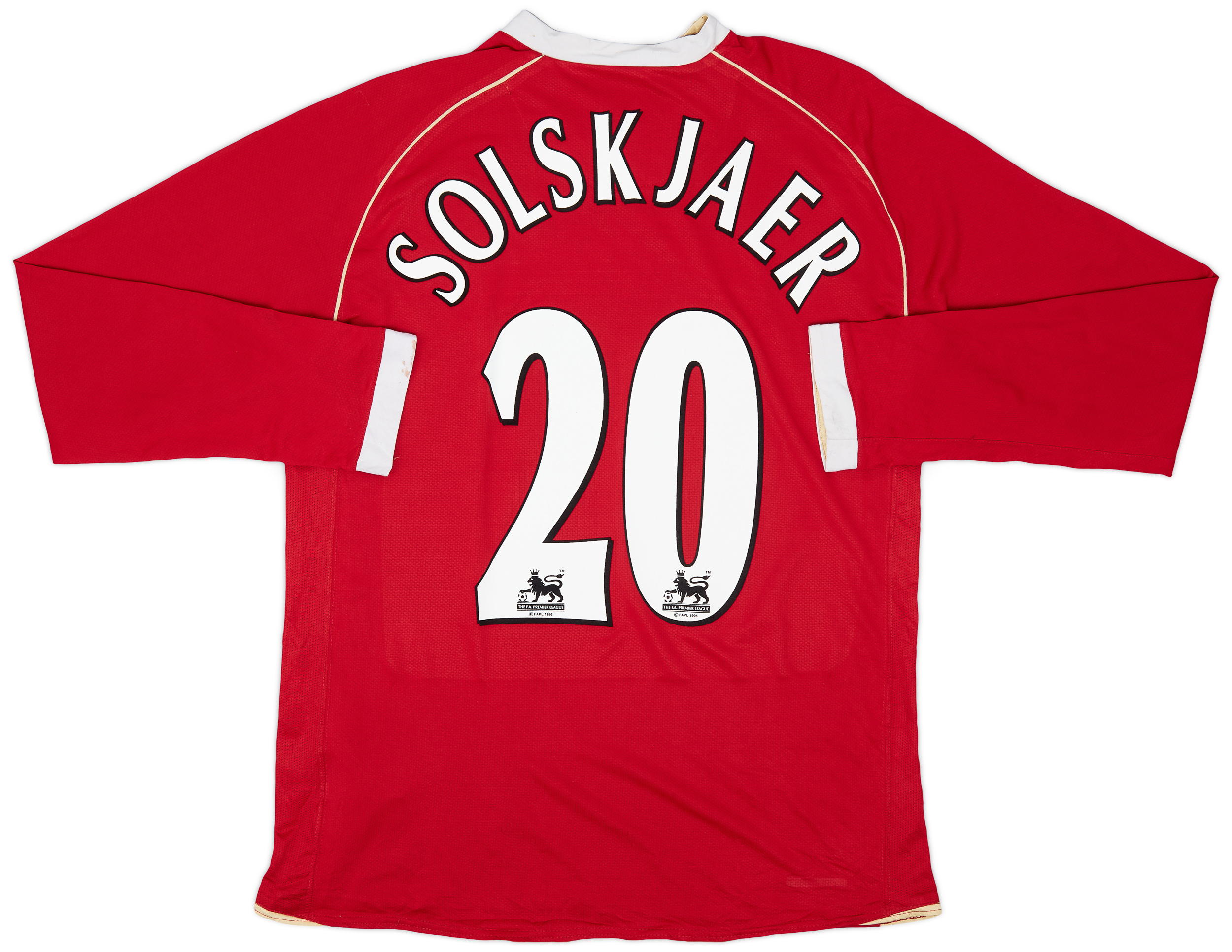 2006-07 Manchester United Home Shirt Solskjaer #20 - 5/10 - (M)
