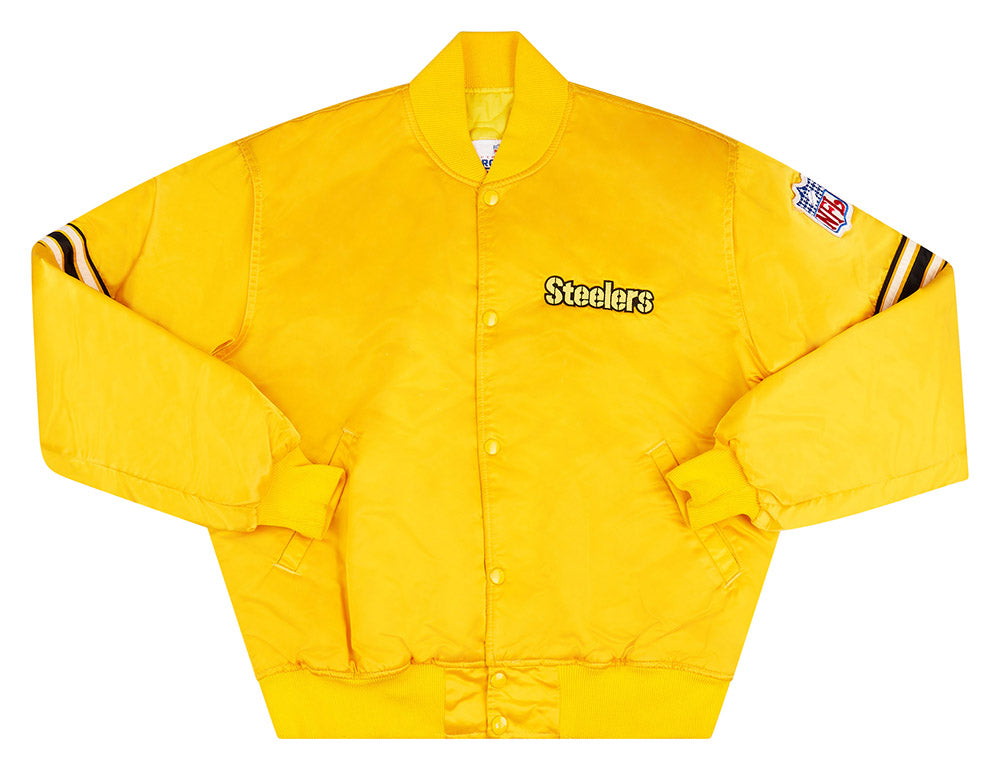 1980s Pittsburgh Steelers Starter Satin Varsity Jacket L