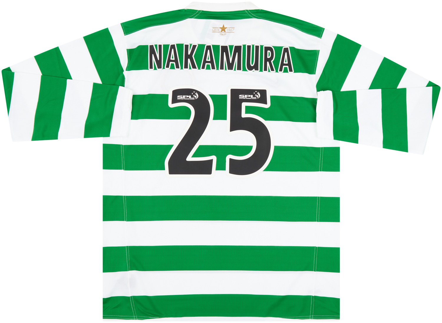 2007 08 Celtic Home L S Shirt Nakamura 25 XL