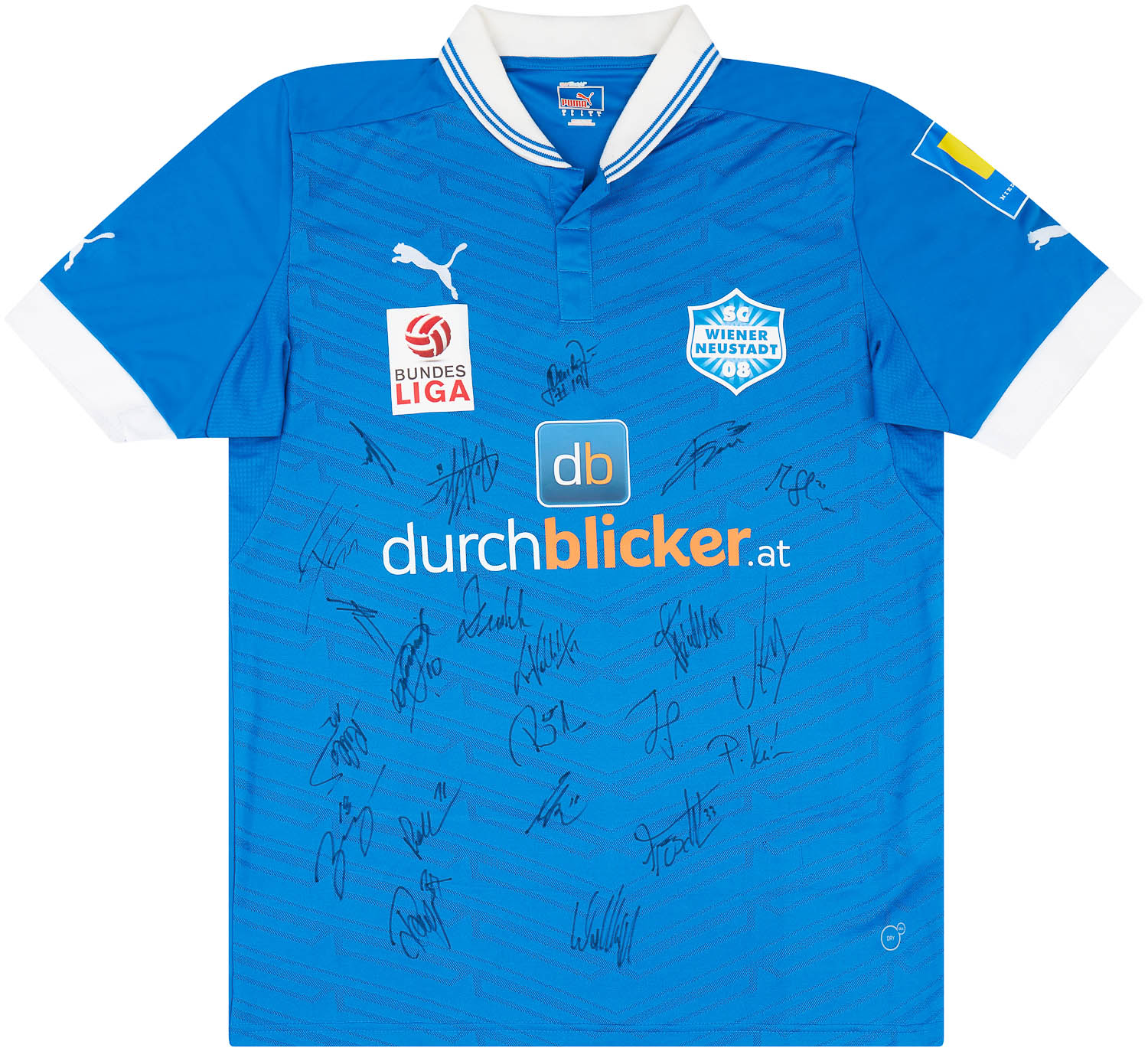 2012-13 Wiener Neustadter SC Match Issue Signed Home Shirt Hlinka #5