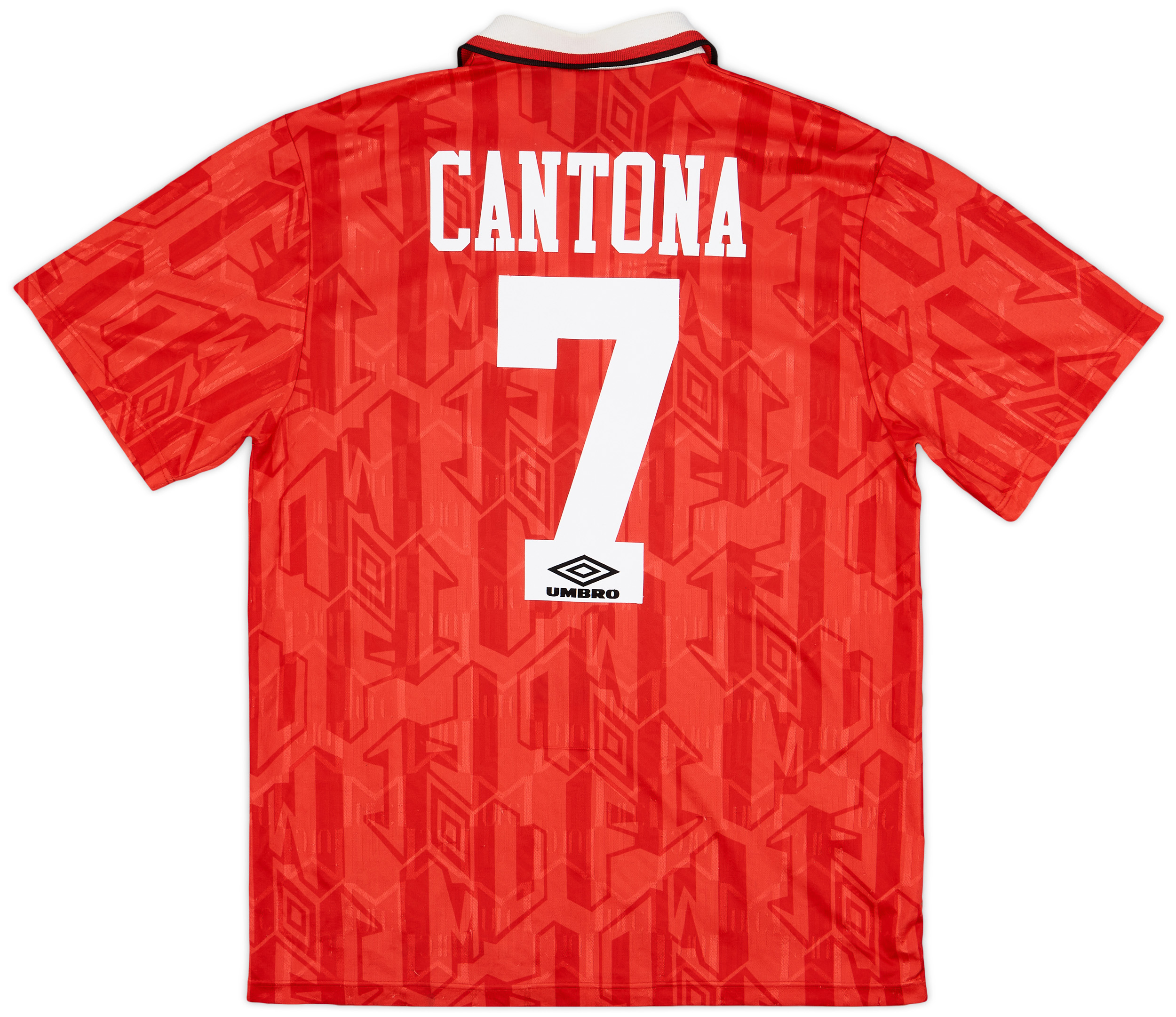 1992-94 Manchester United Home Shirt Cantona #7 - 8/10 - (L)