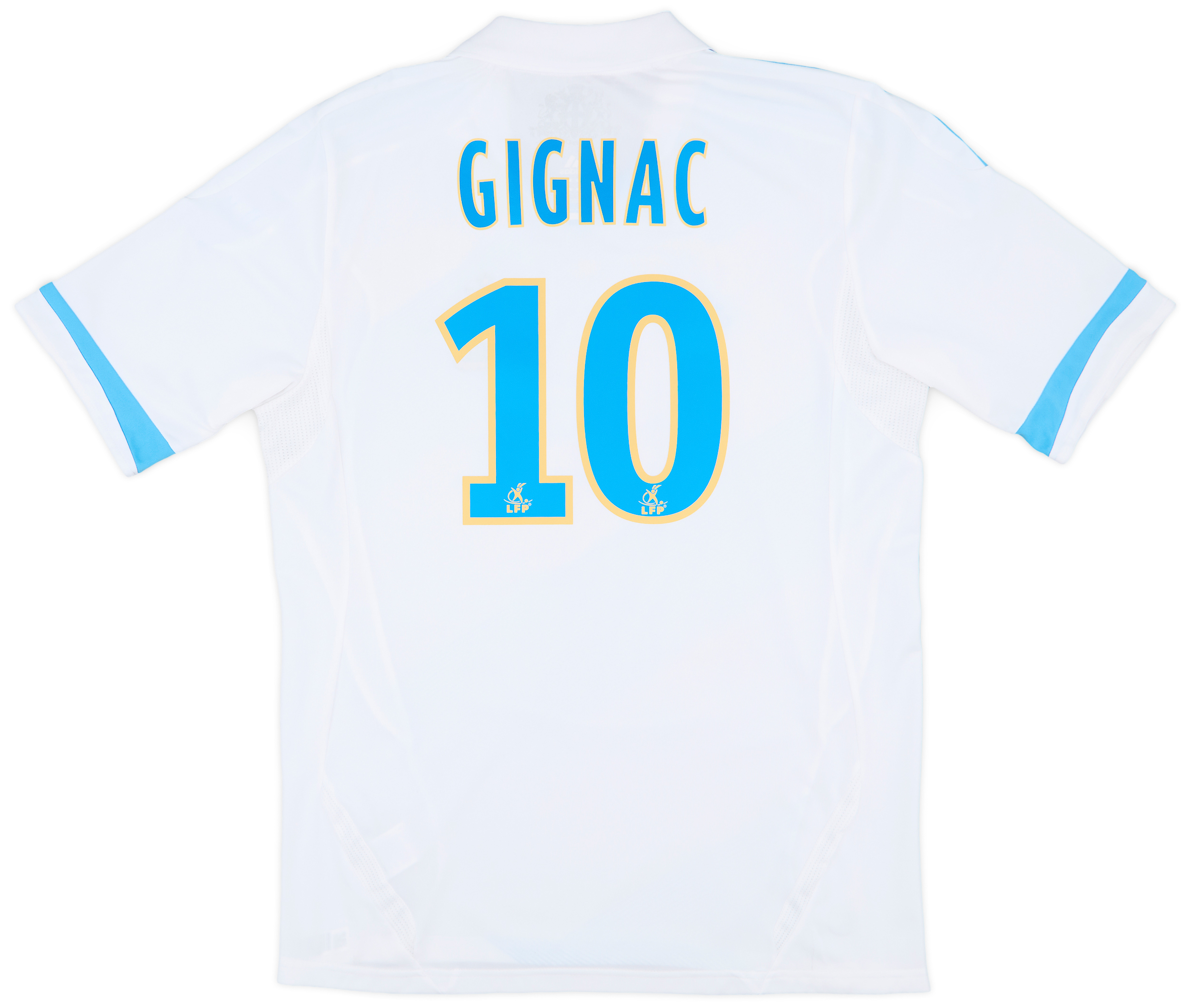Maillot OM Extérieur 2010/2011 - Gignac #10 - Blanc - Tailles S à XXL