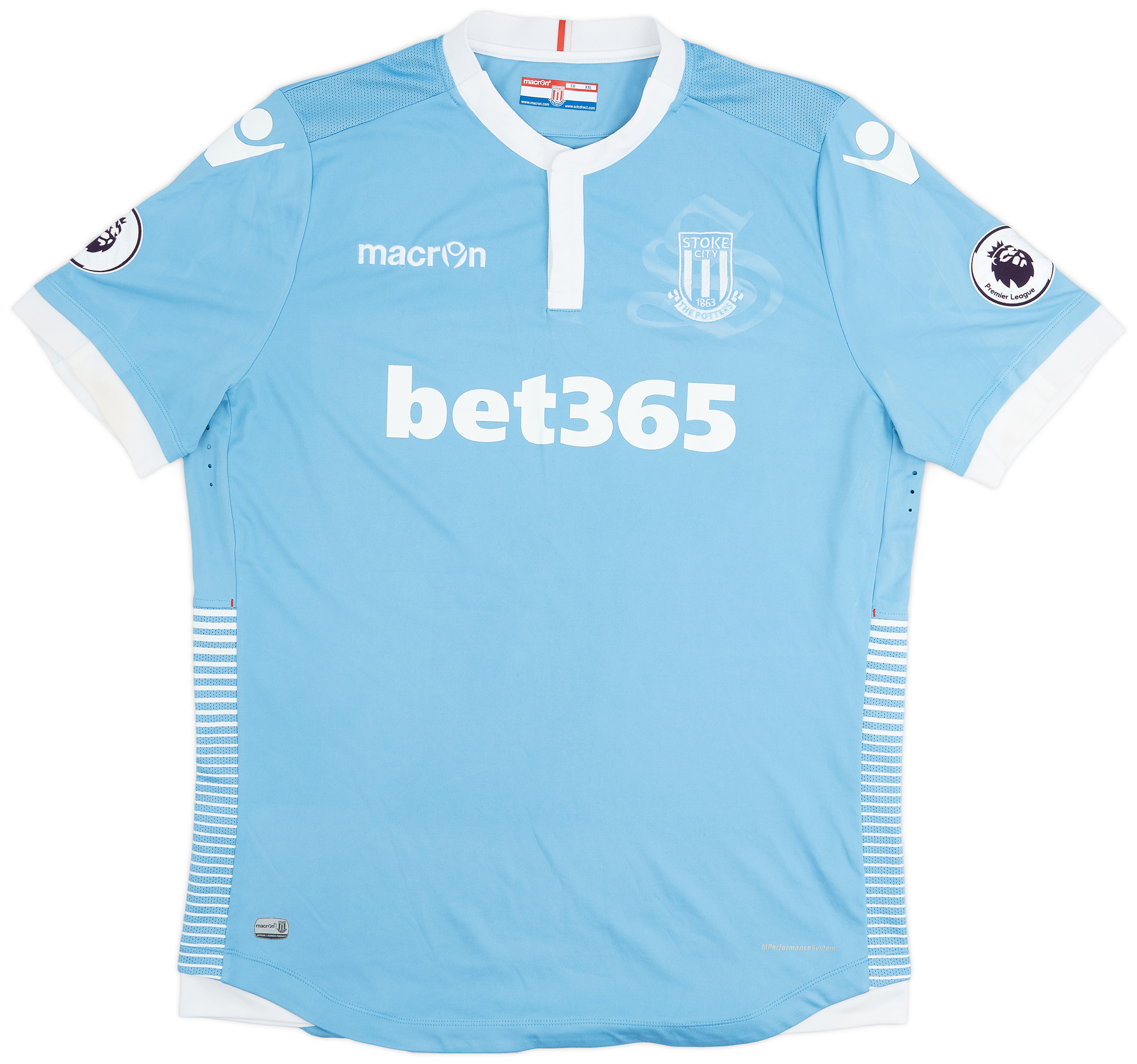 Maillot Extérieur Stoke City 2016-2017 - Macron - Taille XXL (coupe Large) - Homme