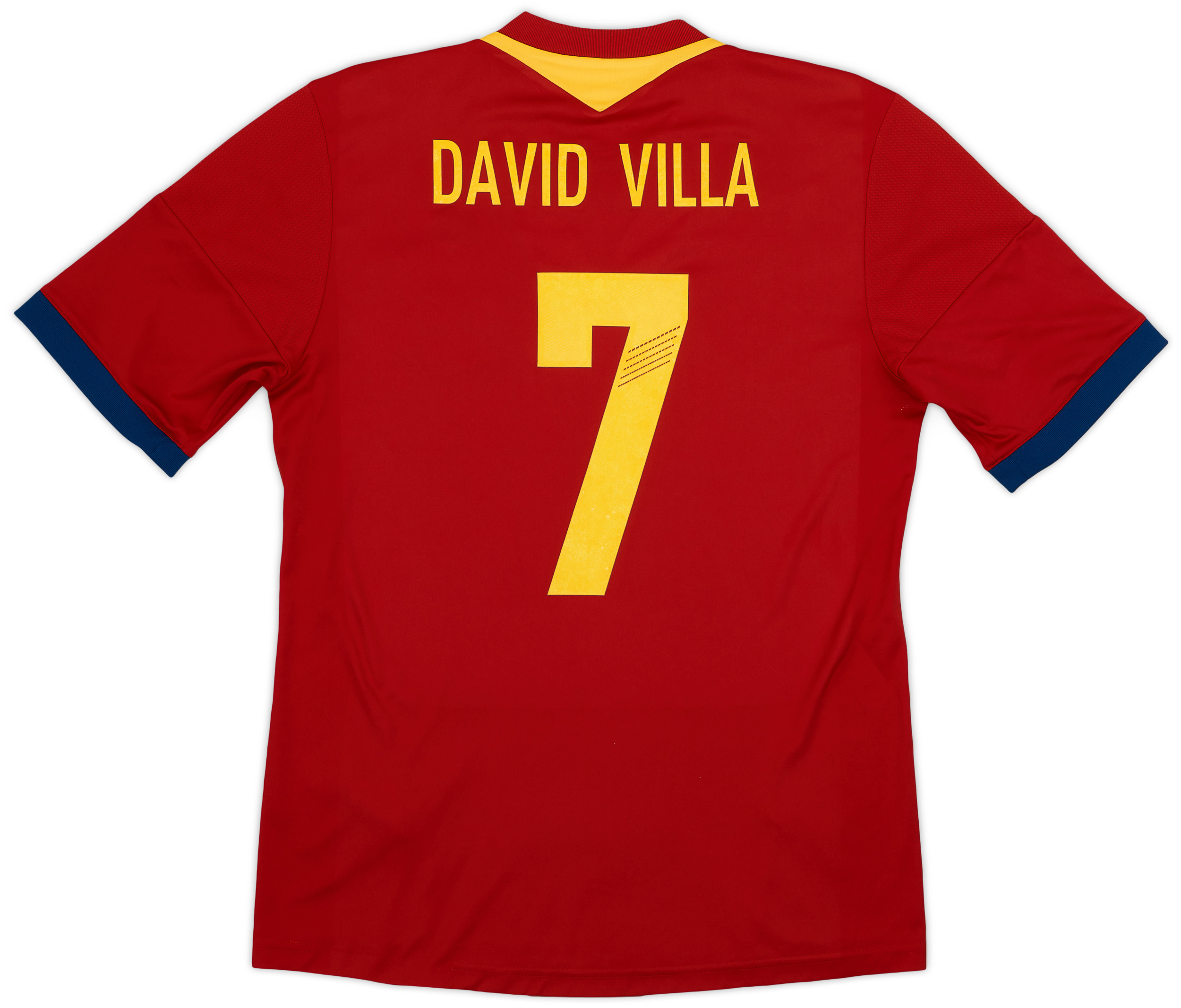 2013 Spain Confederation Cup Home Shirt David Villa #7 - 8/10 - (M)