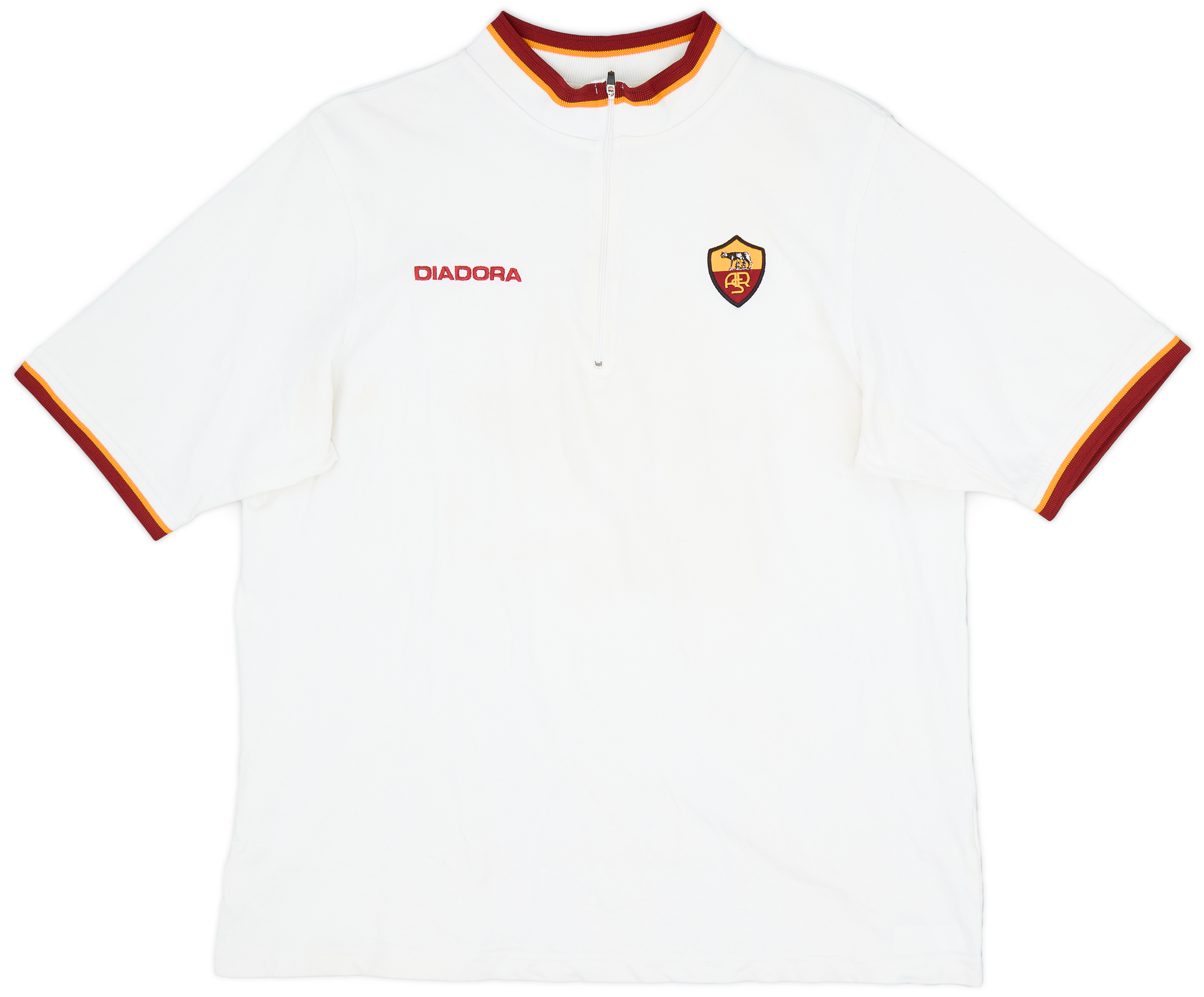 Sweat D'entraînement AS Roma Diadora – Porté En Match, état Neuf Avec étiquettes
