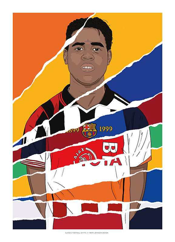 PHOTO autographe signé PATRICK KLUIVERT signature fan cadeau imprimé