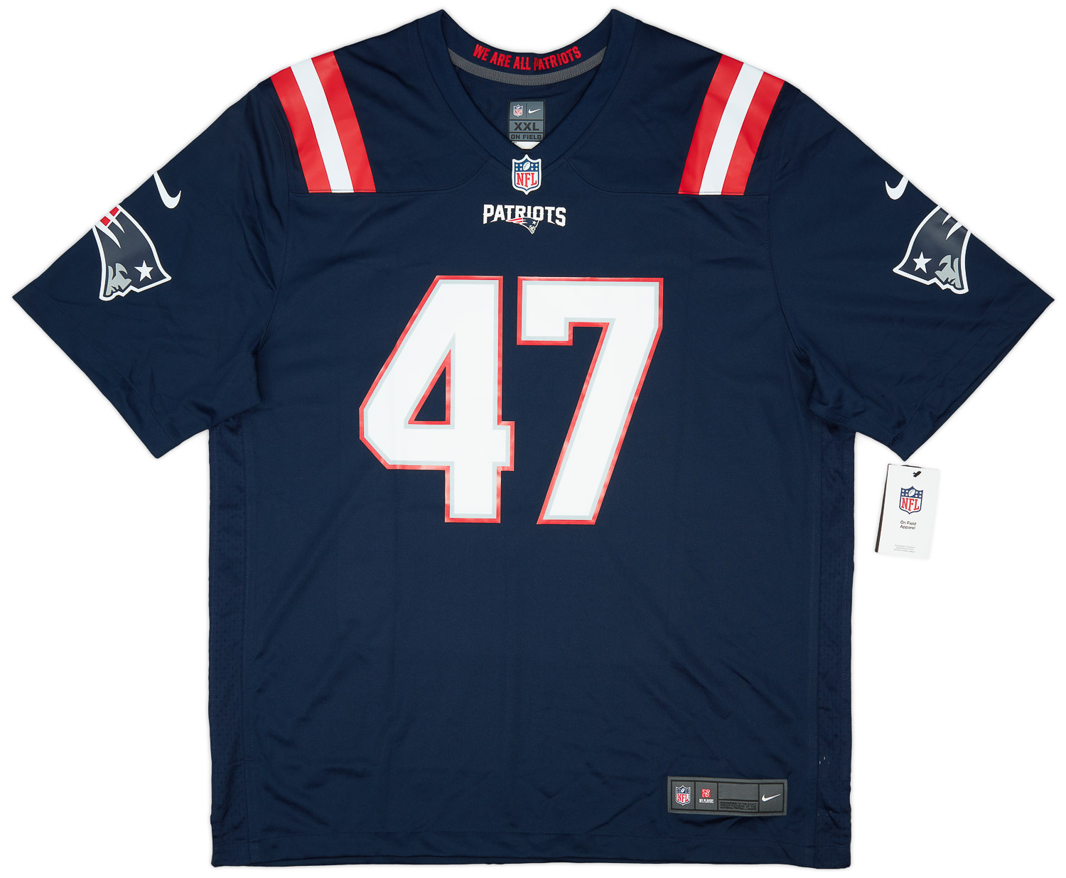 Men's Nike Chad Ryland Navy New England Patriots Team Game