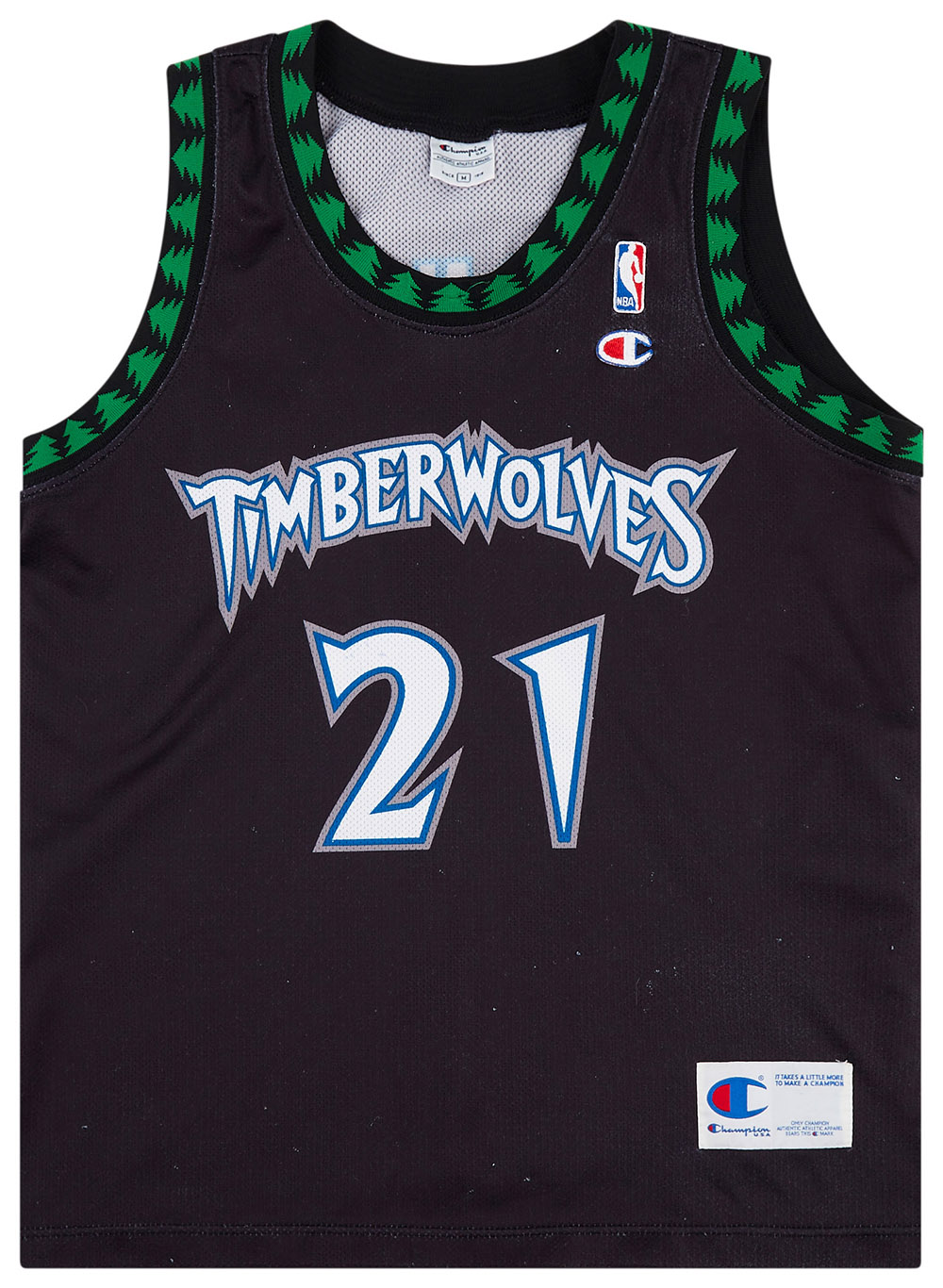 black and green timberwolves jersey