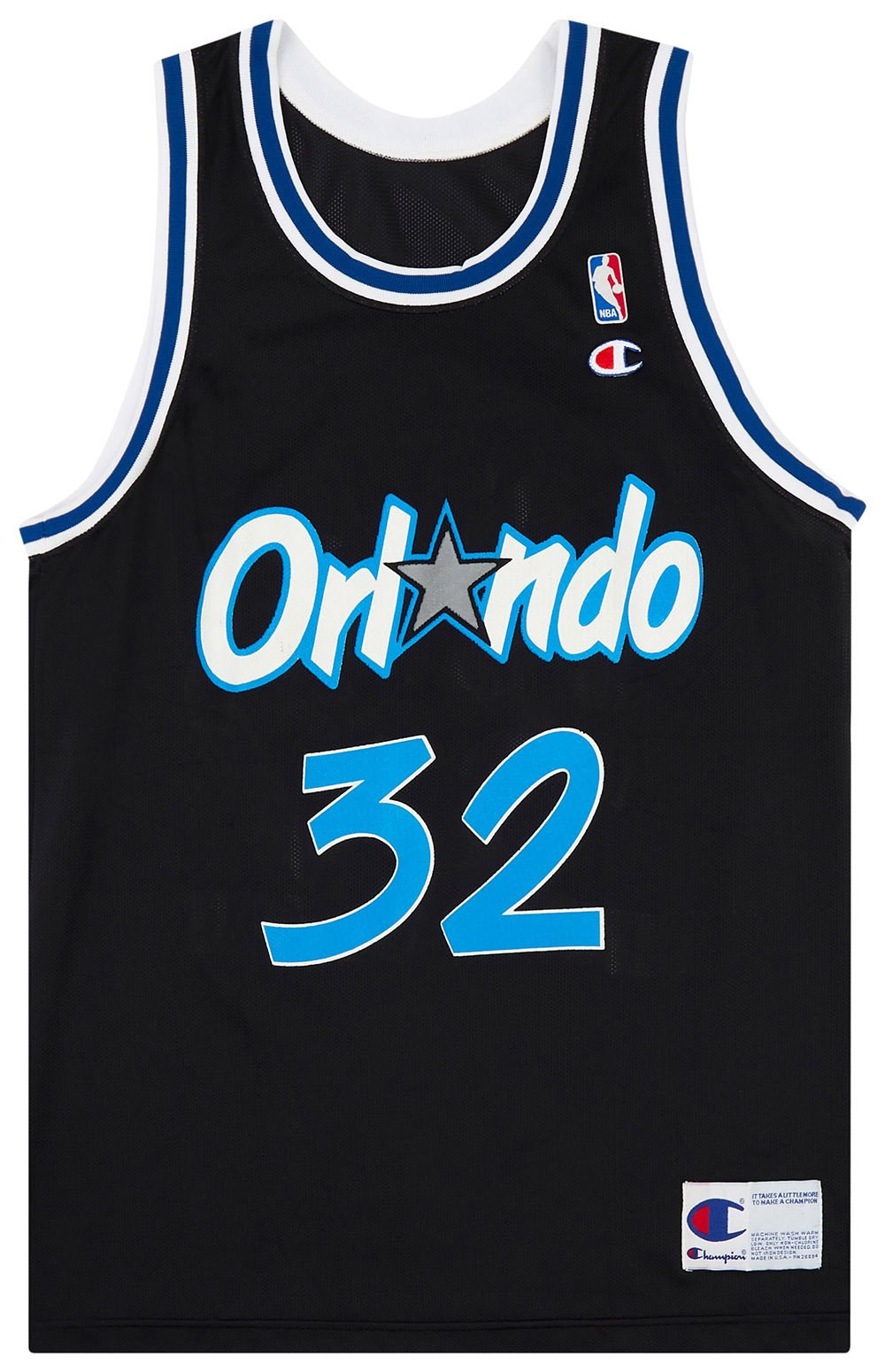 1992-94 Orlando Magic O'Neal #32 Champion Away Jersey (Very Good) XL