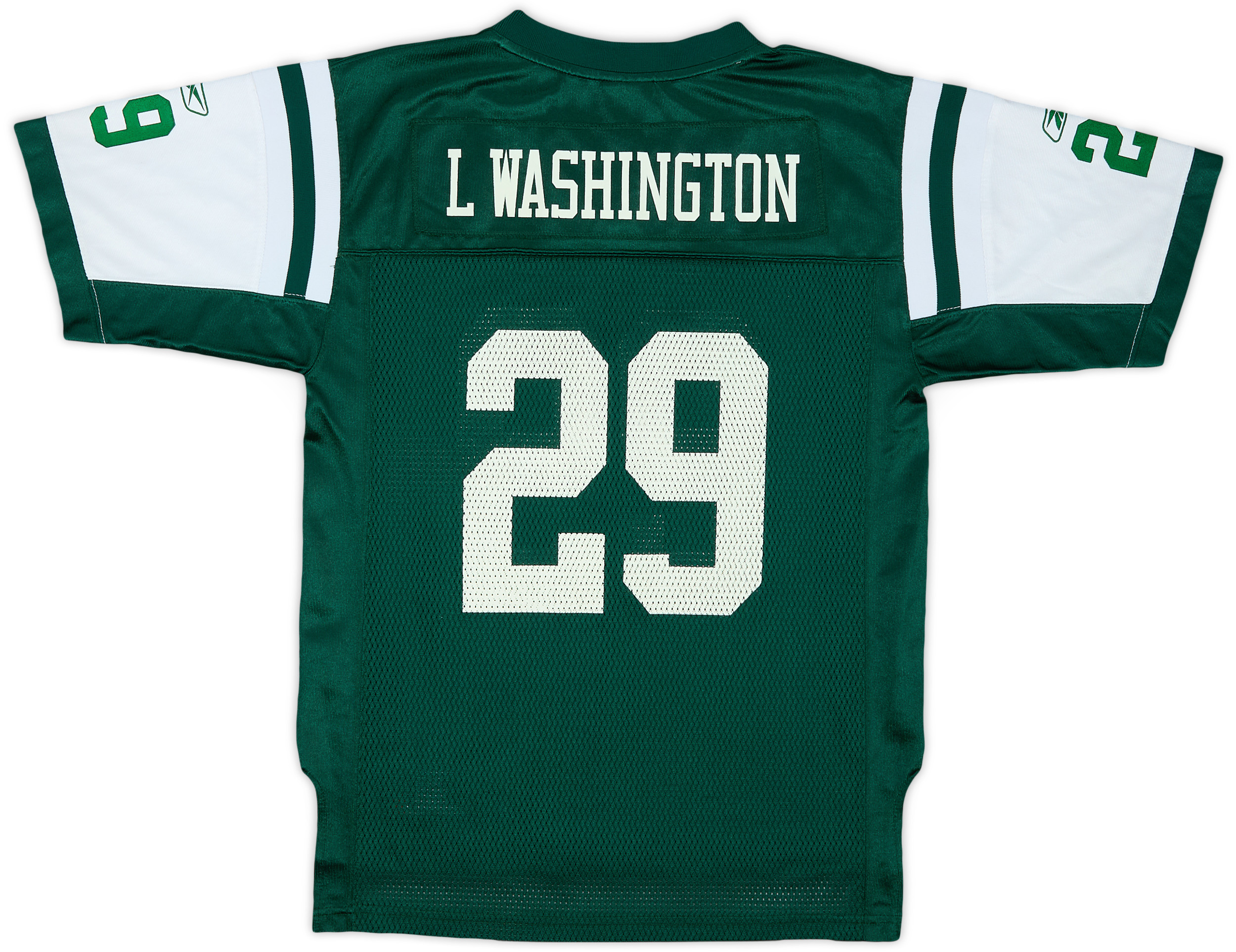 2008-09 New York Jets L.Washington #29 Reebok On Field Home
