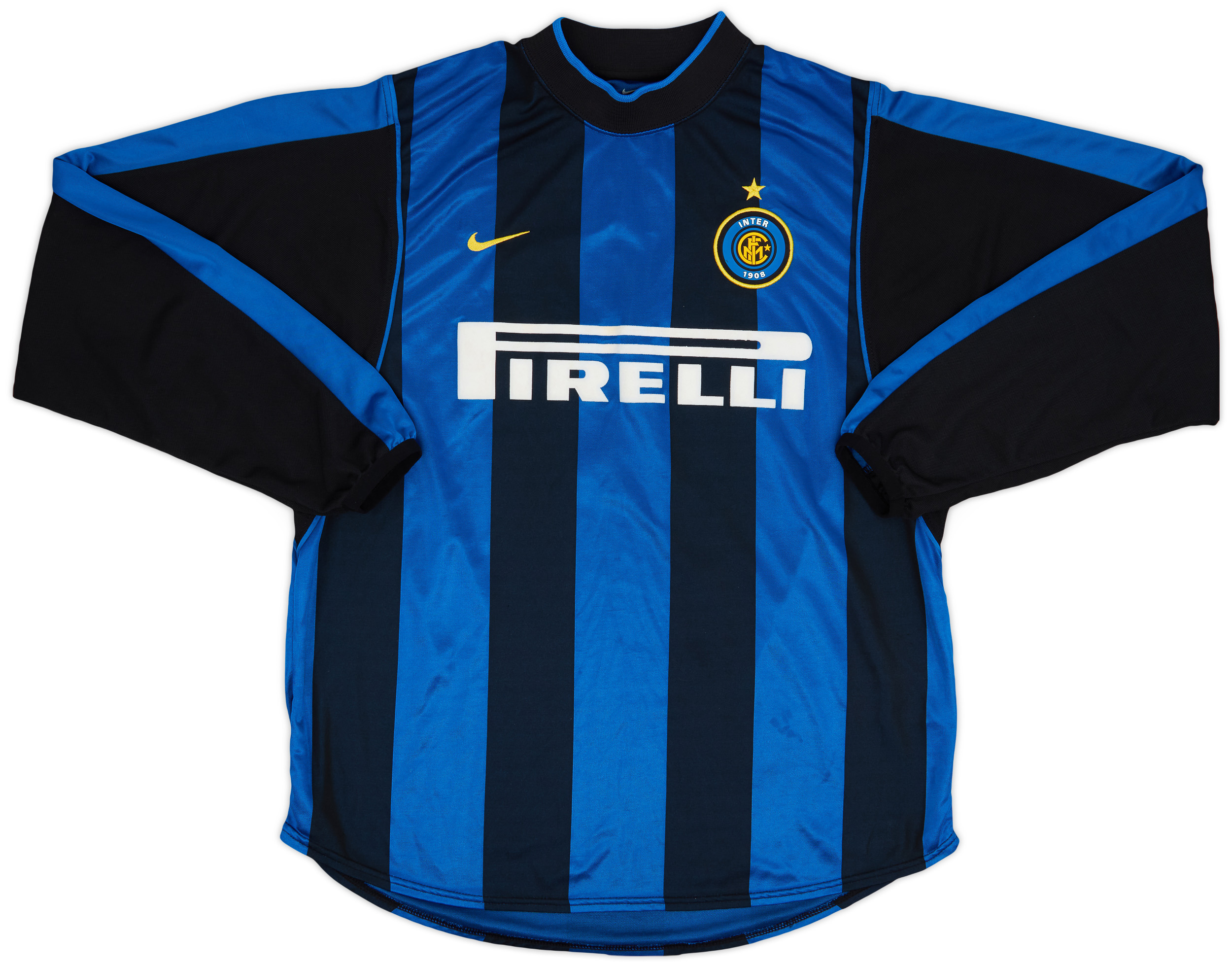 2000-01 Inter Milan Home L/S Shirt Di Biagio #14 - 9/10 - (L) 2000-01 Inter Milan Home L/S Shirt Di Biagio #14 - 9/10 - (L)