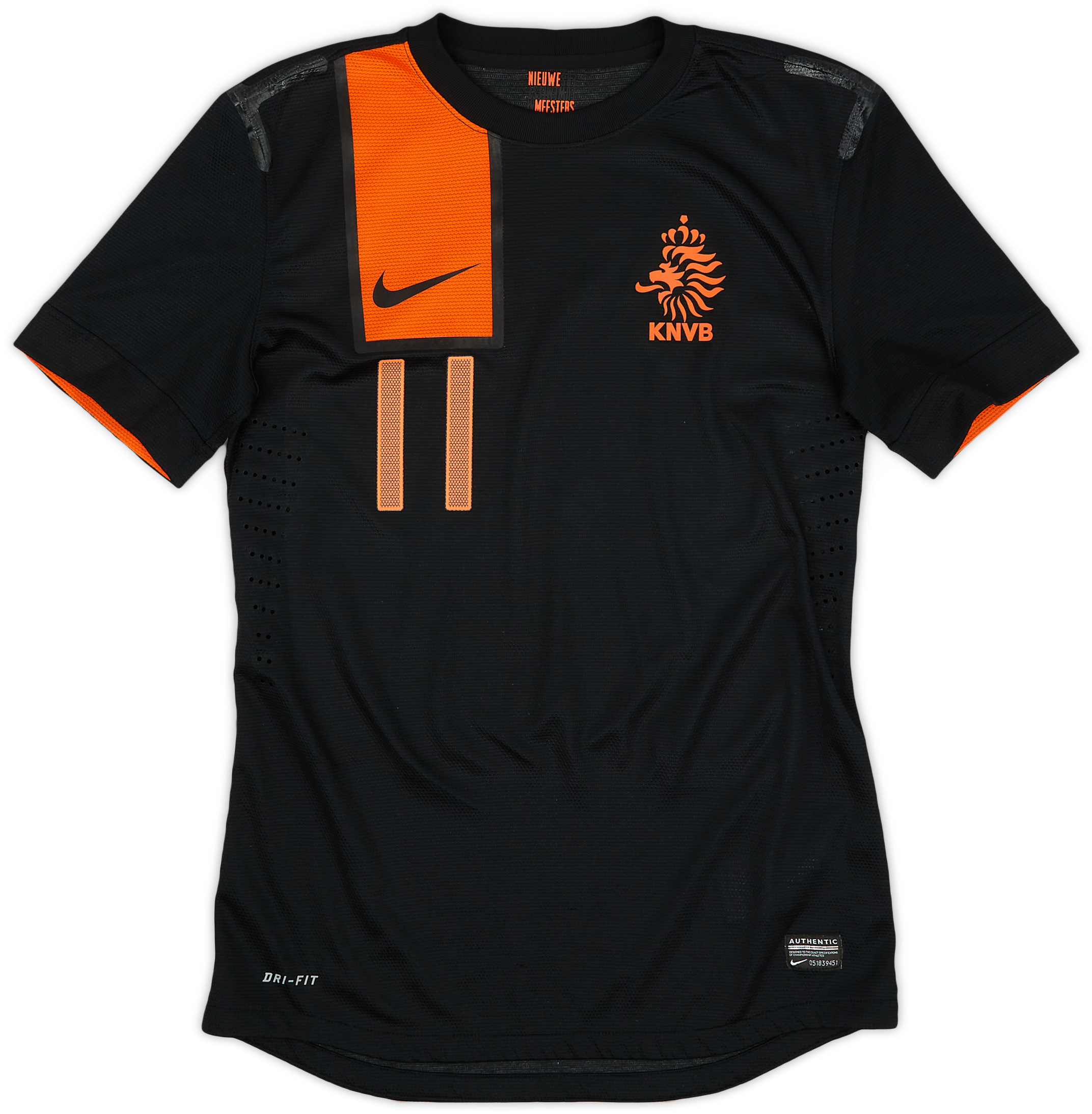 応援グッズ Netherlands No.11 ROBBEN 2006-08 Netherlands Home Shirt Robben #11 - 7/10 - (S)