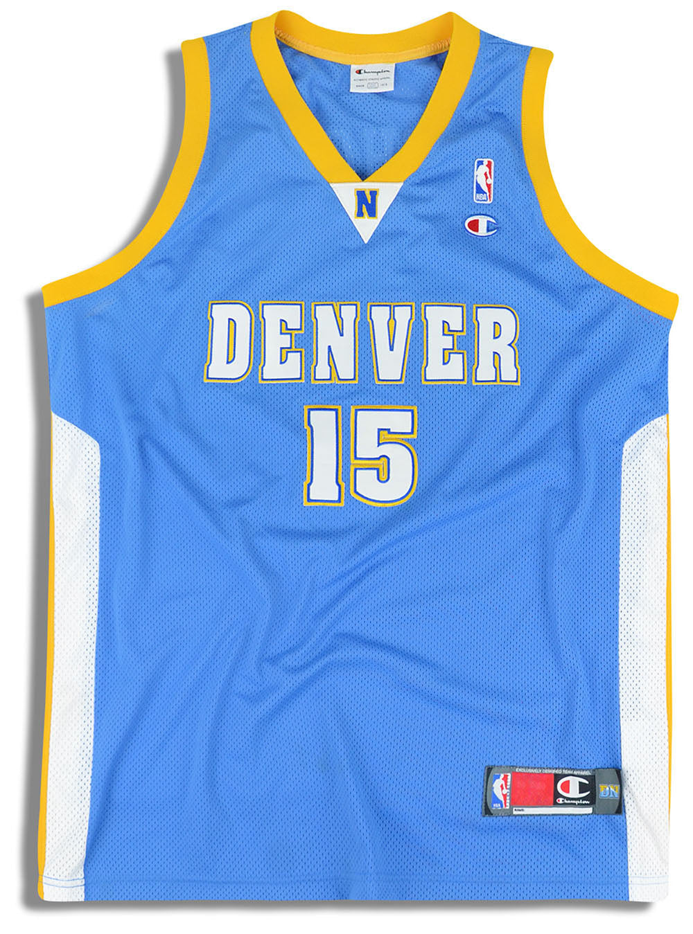 2003-10 Authentic Denver Nuggets Anthony #15 Champion Jersey (Away) XXL