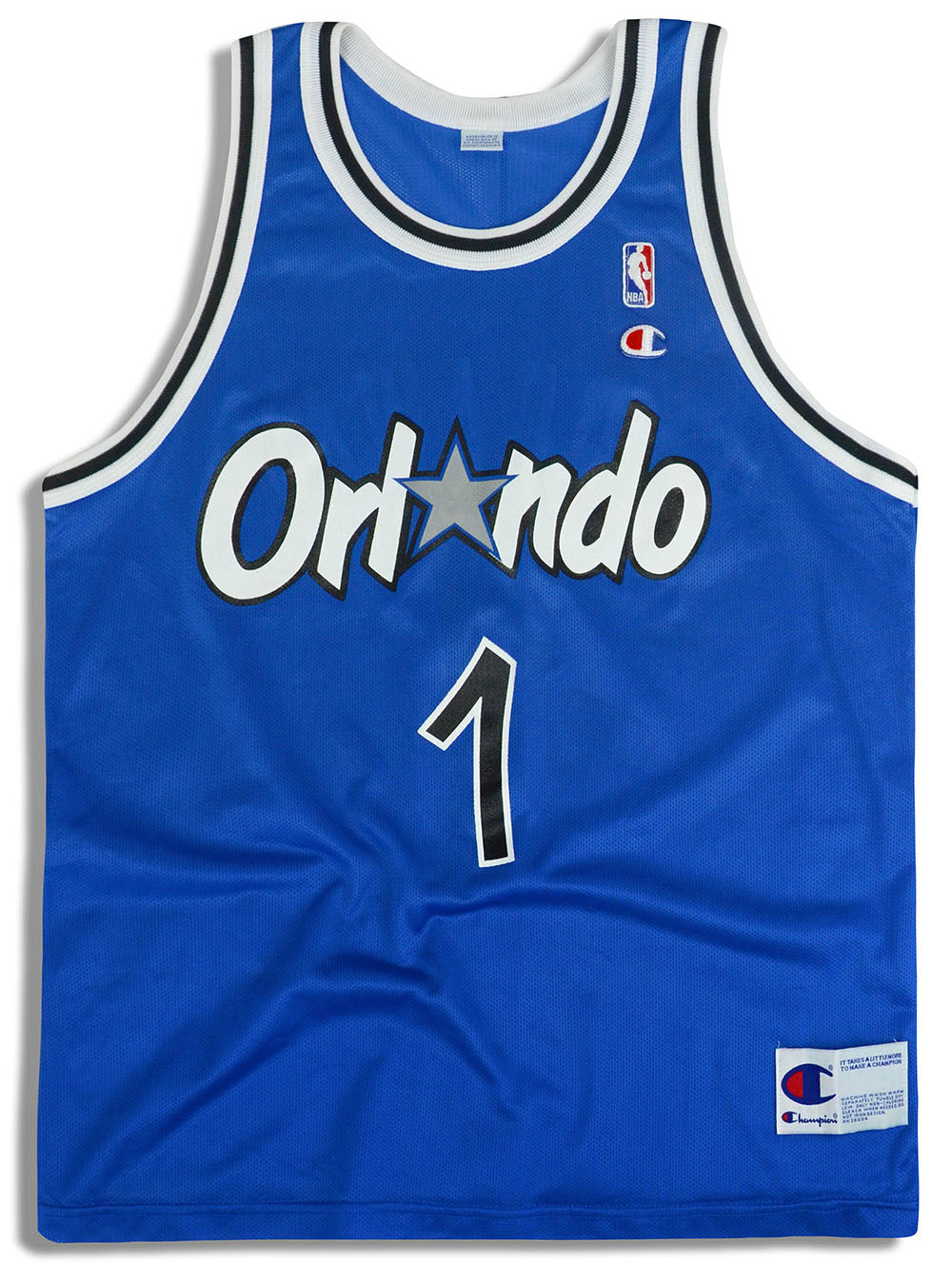 1995-98 Orlando Magic Hardaway #1 Champion Jersey (Away) S