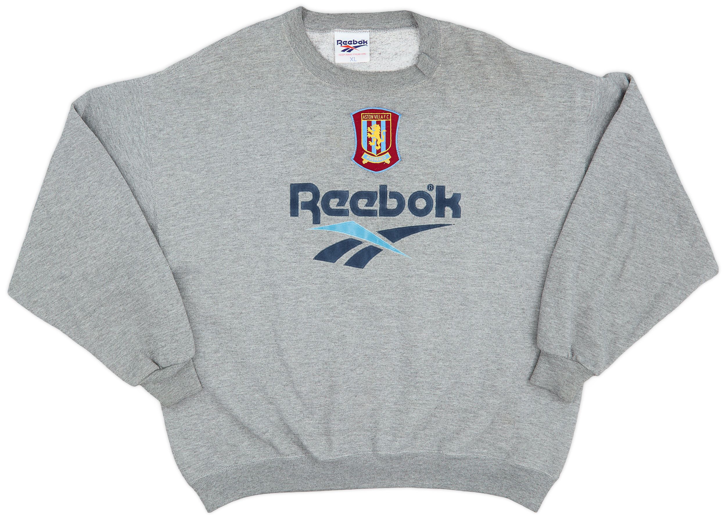 古着 90s Reebok ASTON VILLA アストンヴィラ スウェット 1997-98 Aston Villa Reebok Sweat Top - 7/10 - (L)