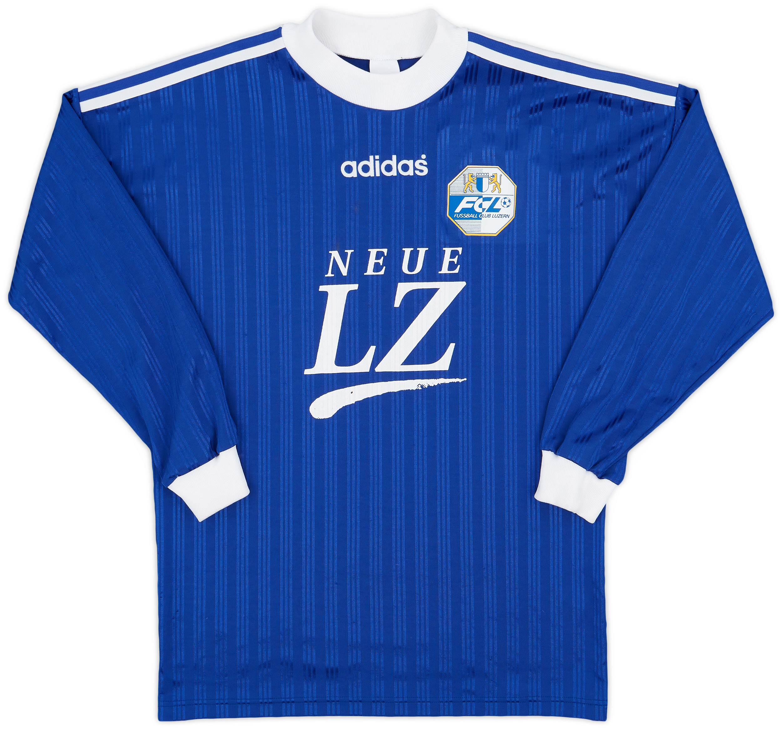 1995-96 Luzern Home L/S Shirt - 6/10 - (S)