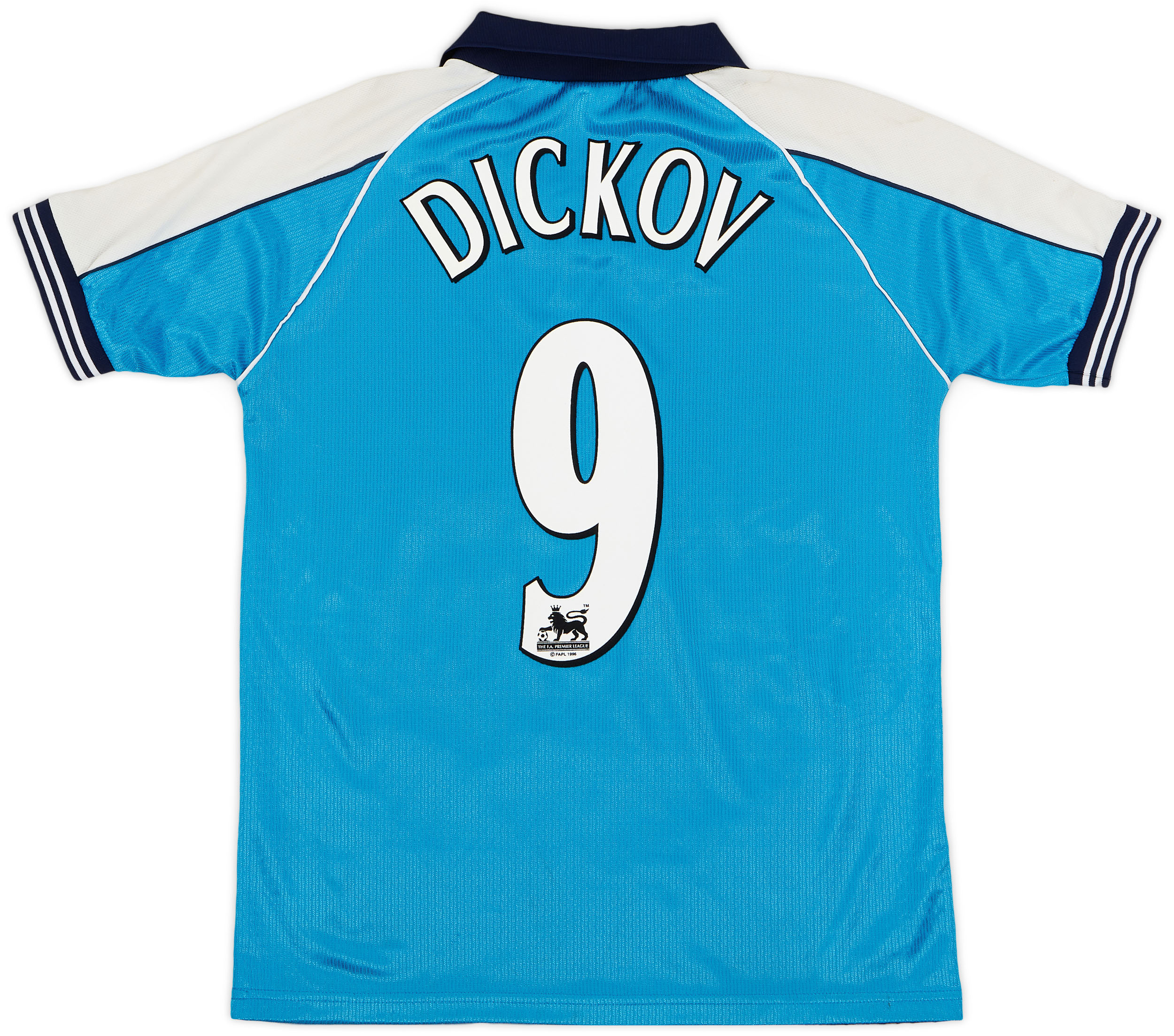 1999-01 Manchester City Home Shirt Dickov #9 - 7/10 - (S) 1999-01 Manchester City Home Shirt Dickov #9 - 7/10 - (S)