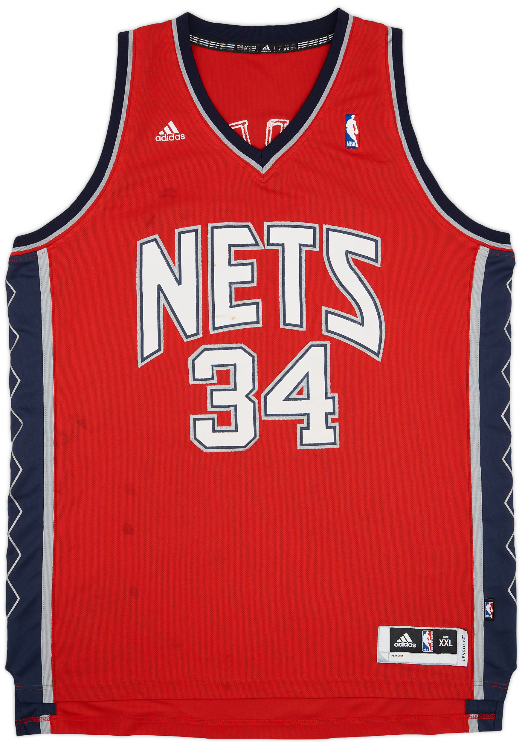 2010-11 New Jersey Nets Harris #34 adidas Swingman Away Jersey - 5/10 - (XXL)