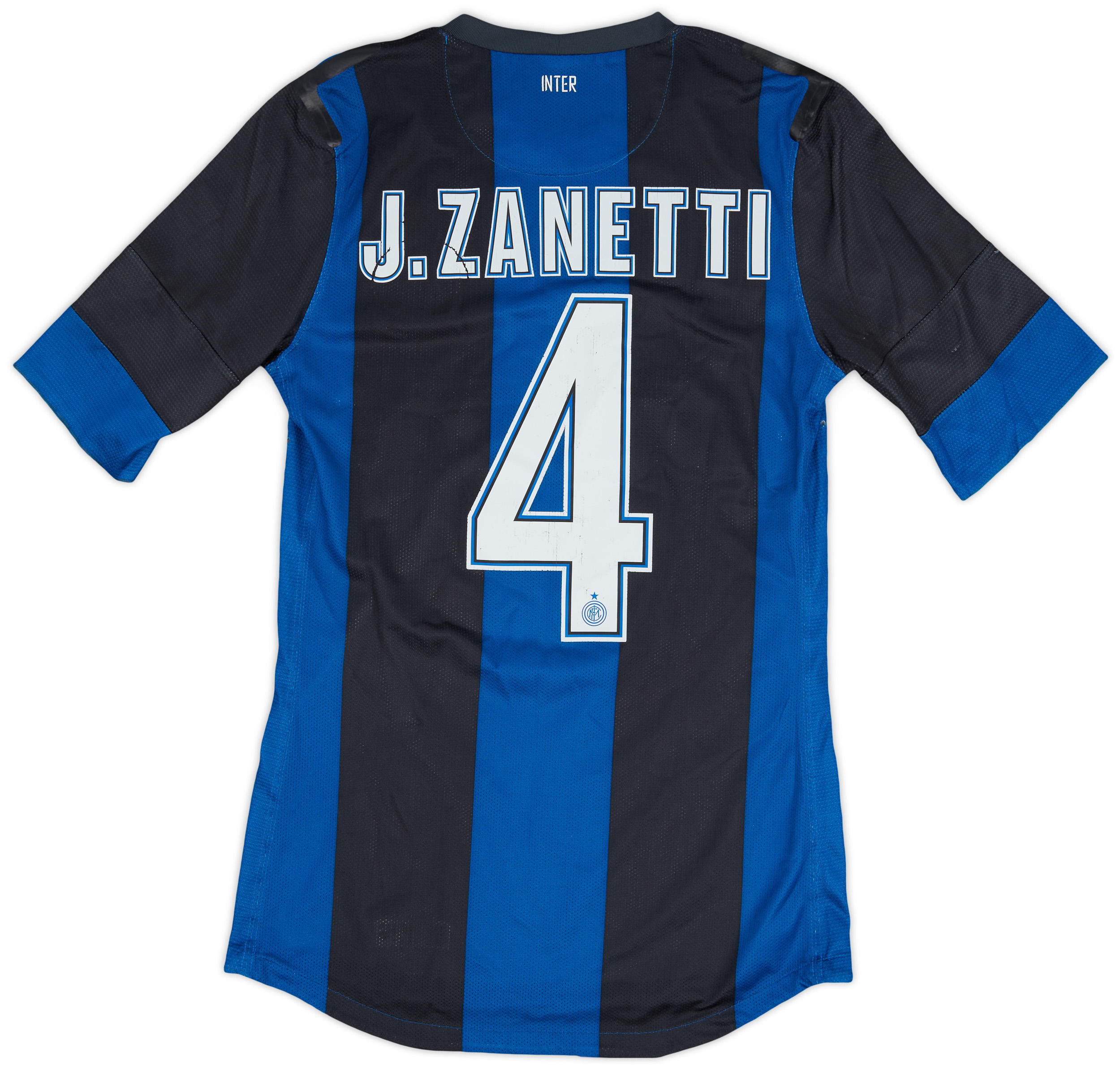 Maillot Inter Milan Domicile 2007/2008 – Nike – Taille S – Zanetti #4