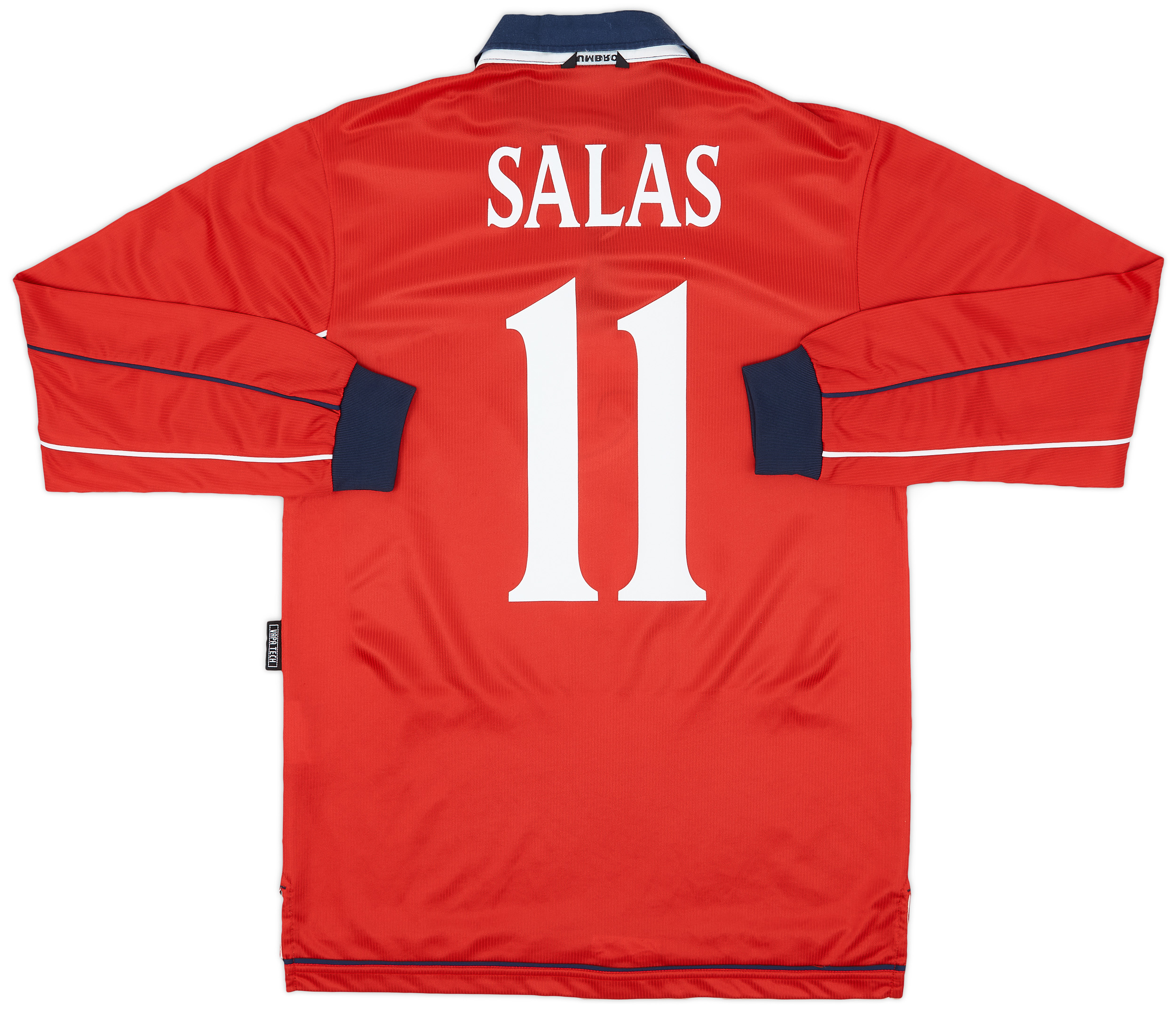2000-01 Chile Home L/S Shirt Salas #11 - 8/10 - (S)