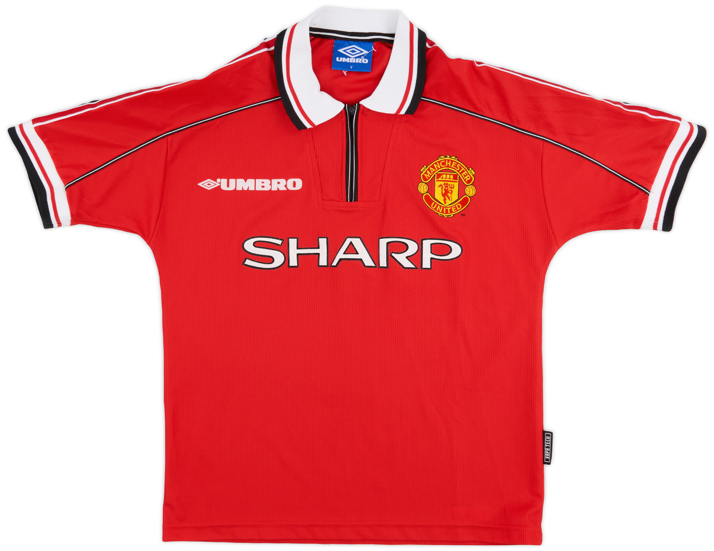 1998-00 Manchester United Home Shirt - 9/10 - (Y)