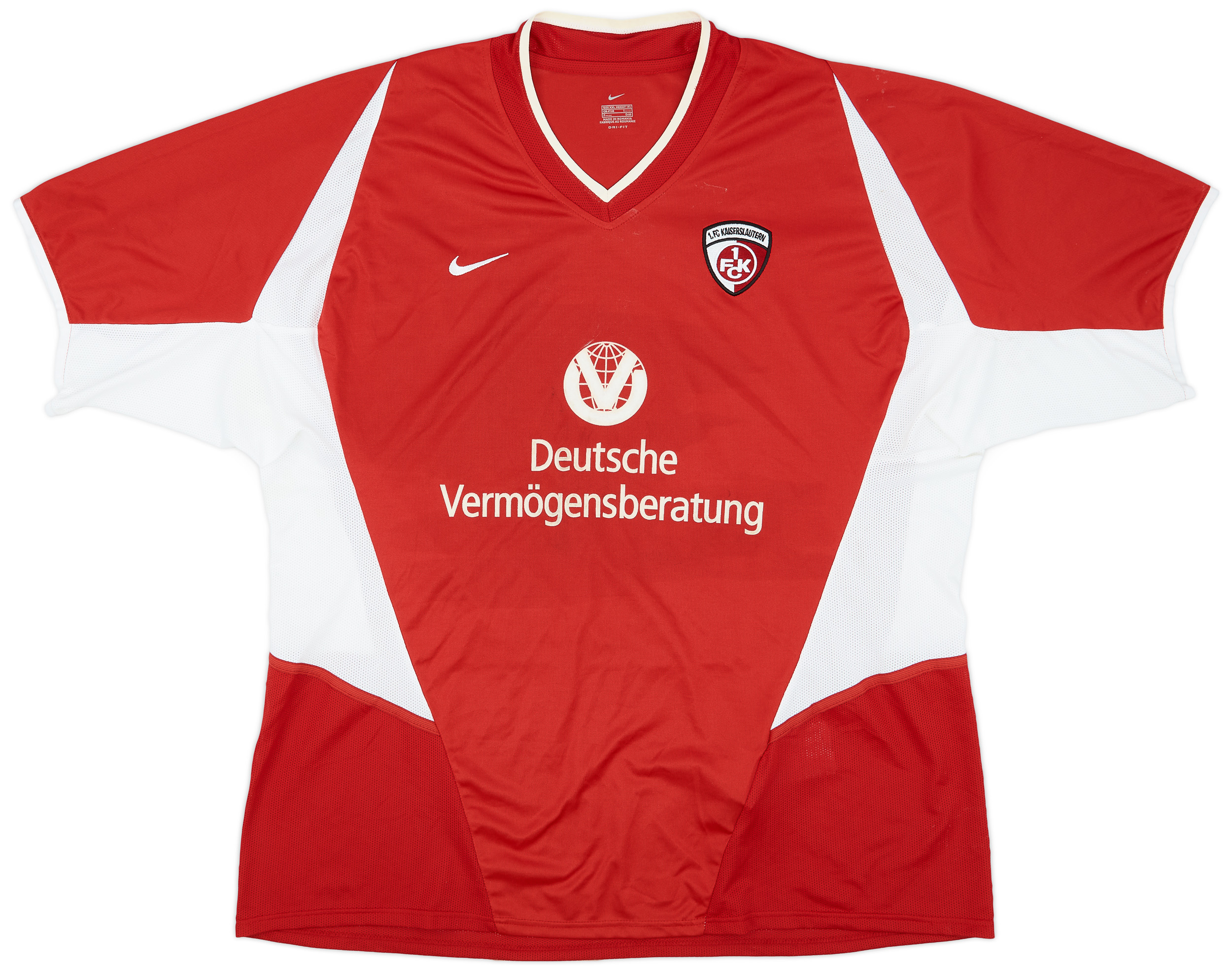 Maillot Domicile 1.FC Kaiserslautern 2009/10 - Taille XXL, Numéro 5 Amedick, Occasion