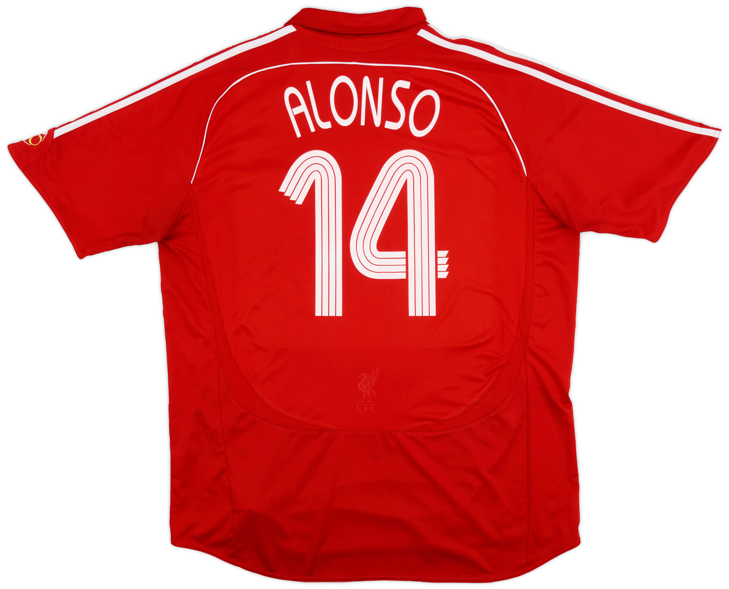 2006-08 Liverpool Home Shirt Alonso #14 - 6/10 - (XXL)