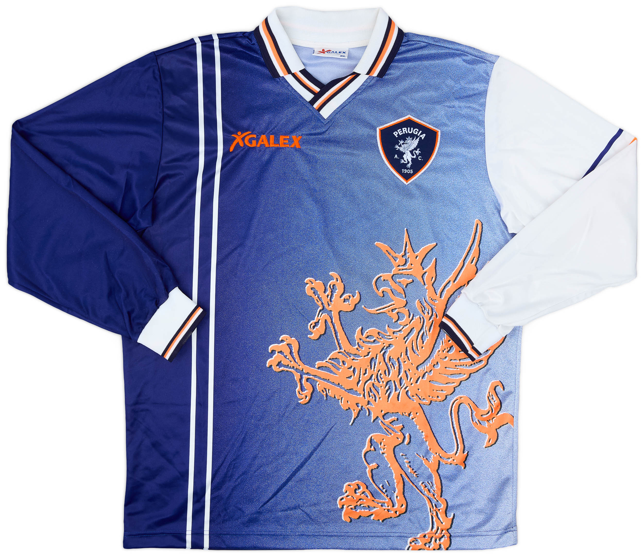 1998-99 Perugia Away L/S Shirt Nakata #7 - 9/10 - (XL)