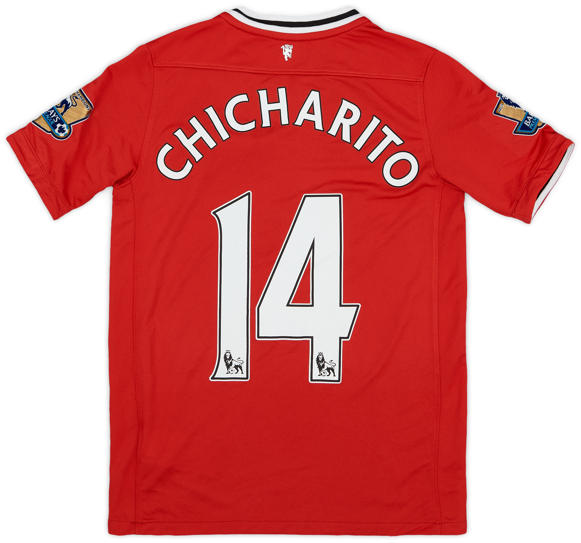 2011-12 Manchester United Home Shirt Chicharito #14 - 7/10 - (L.Boys)