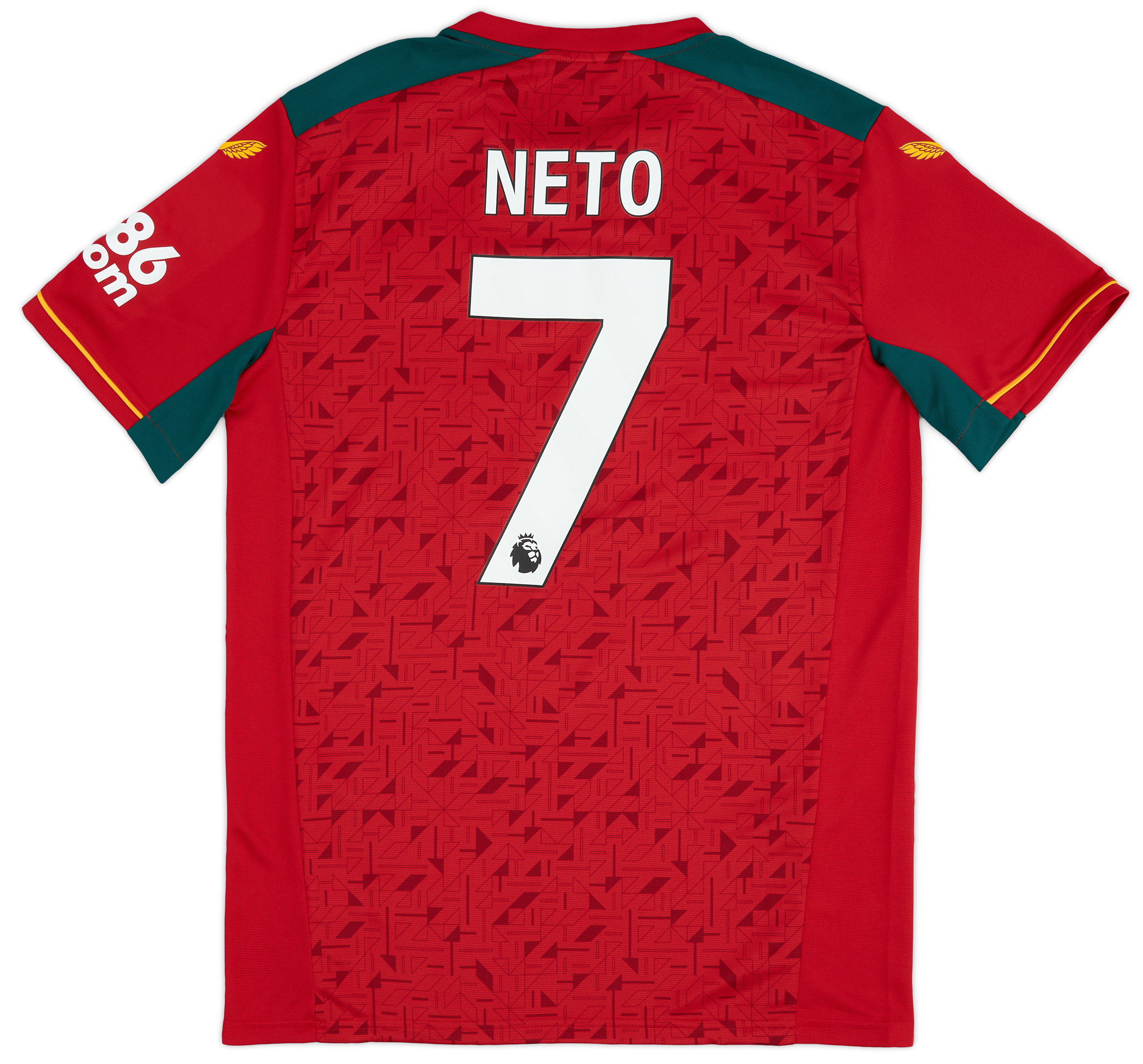 完璧 2023-24 Wolves Away Shirt Neto #7 ウェア