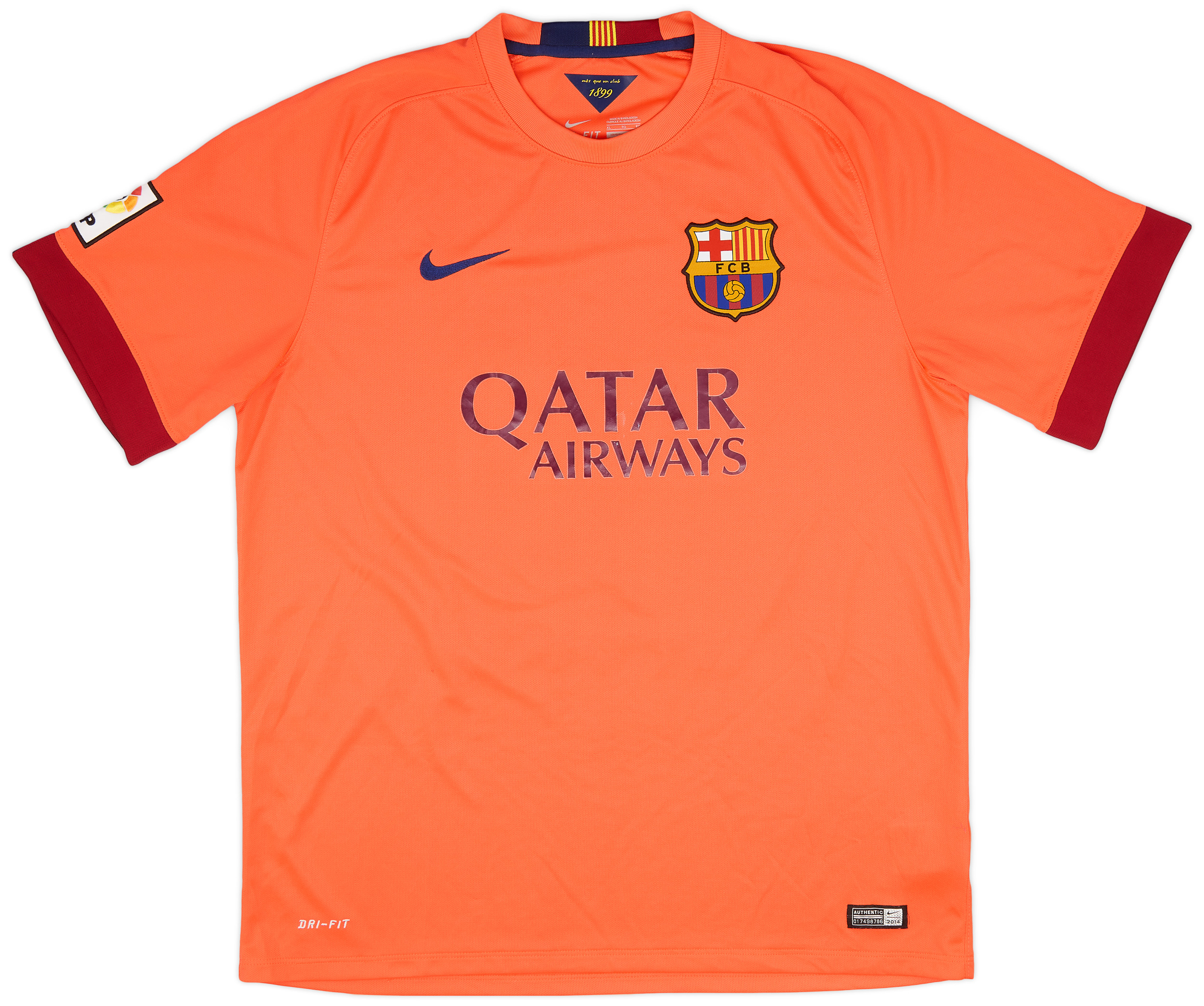 2014 15 Barcelona Away Shirt Messi 10 9 10 XL
