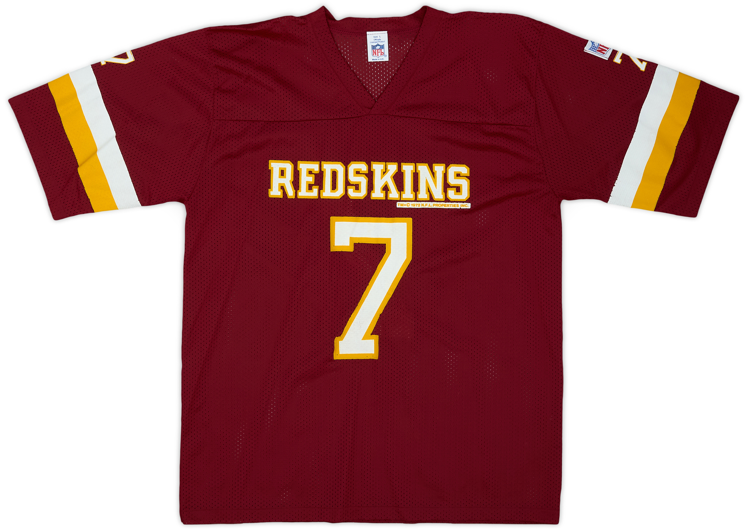 1990s Washington Redskins 7 NFL Training Jersey 8/10 (L)