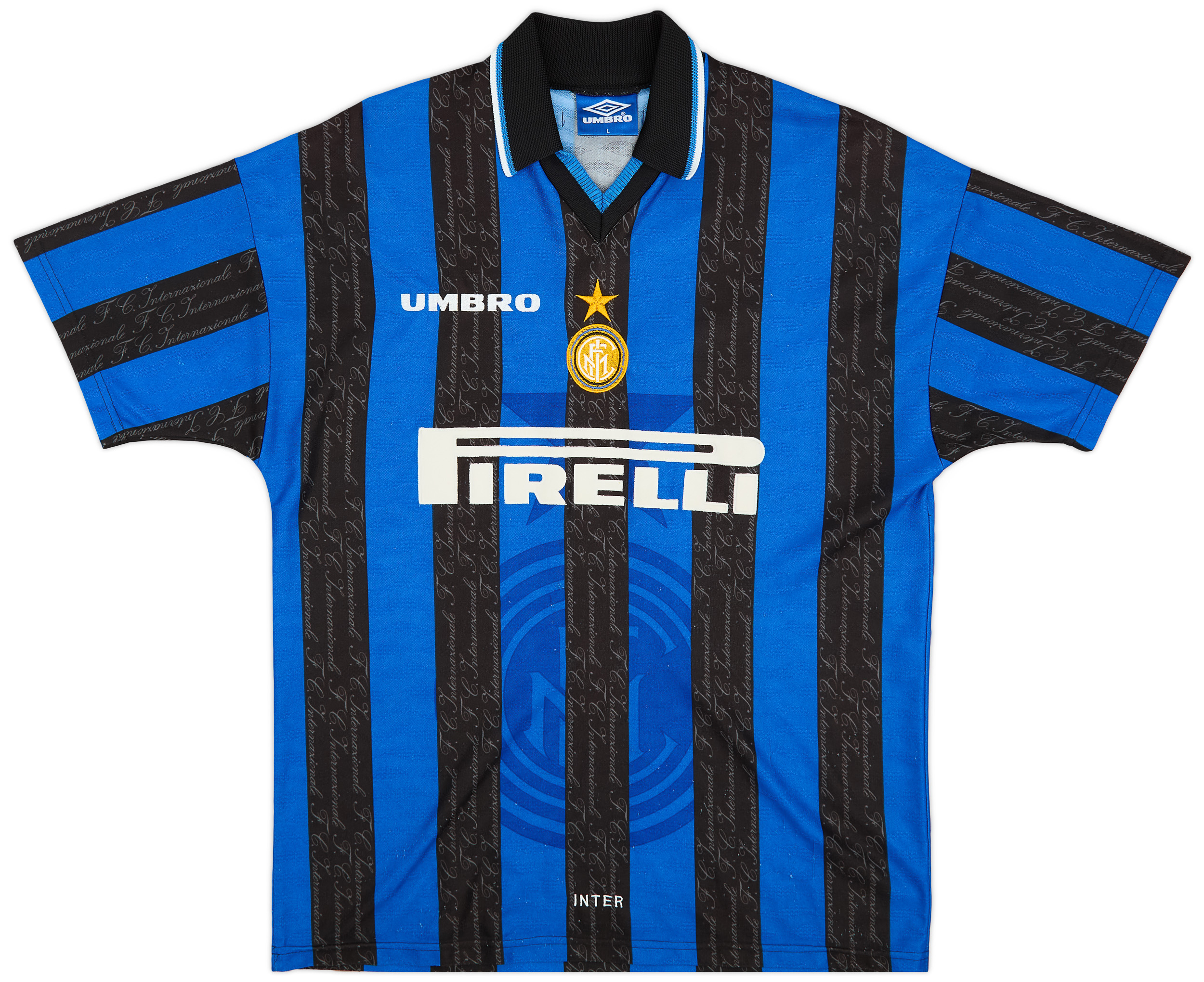 1997-98 Inter Milan Home Shirt Ronaldo #10 - 7/10 - (Y)