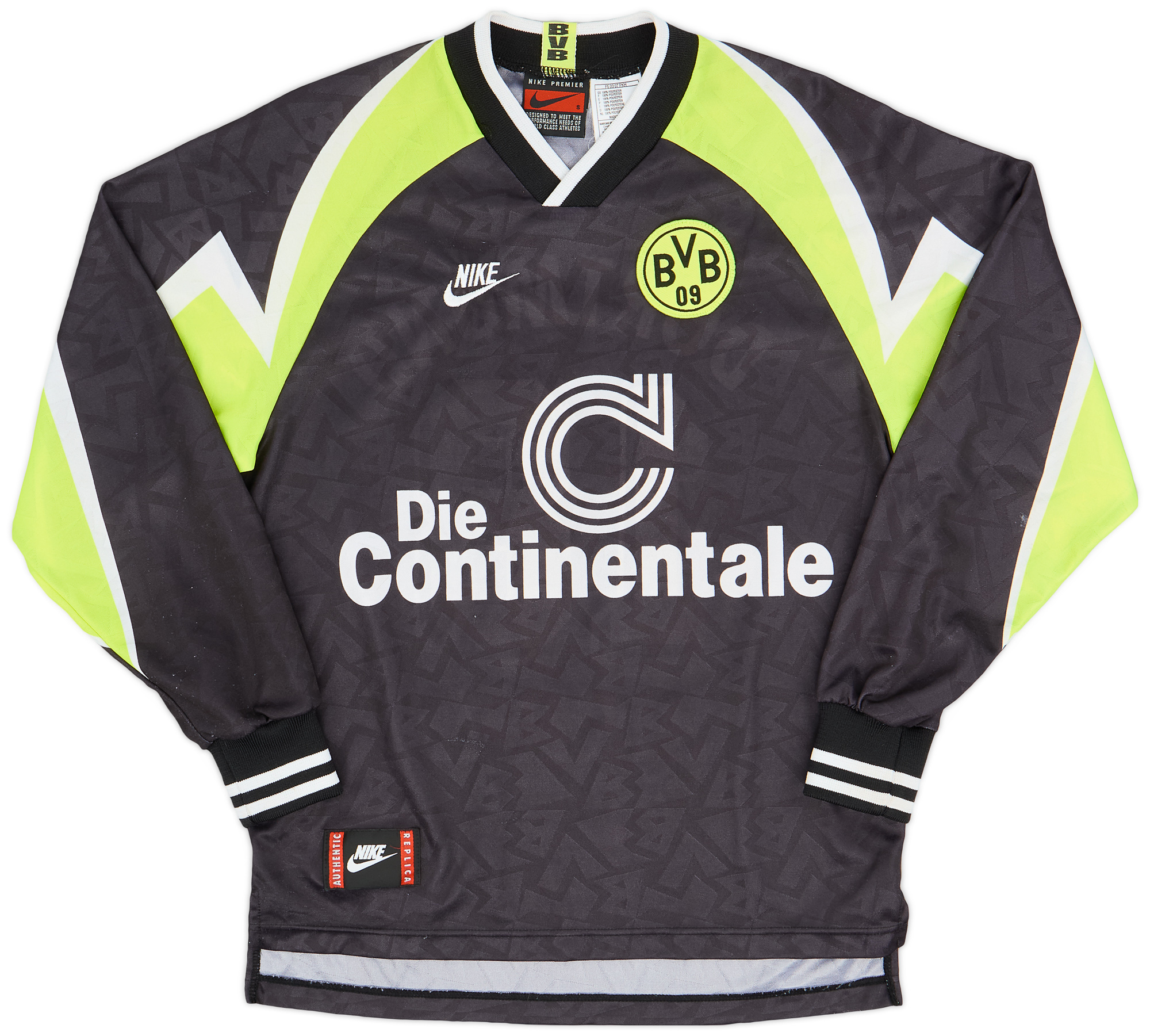 1995-96 Borussia Dortmund Home Shirt - 7/10 - (XS)