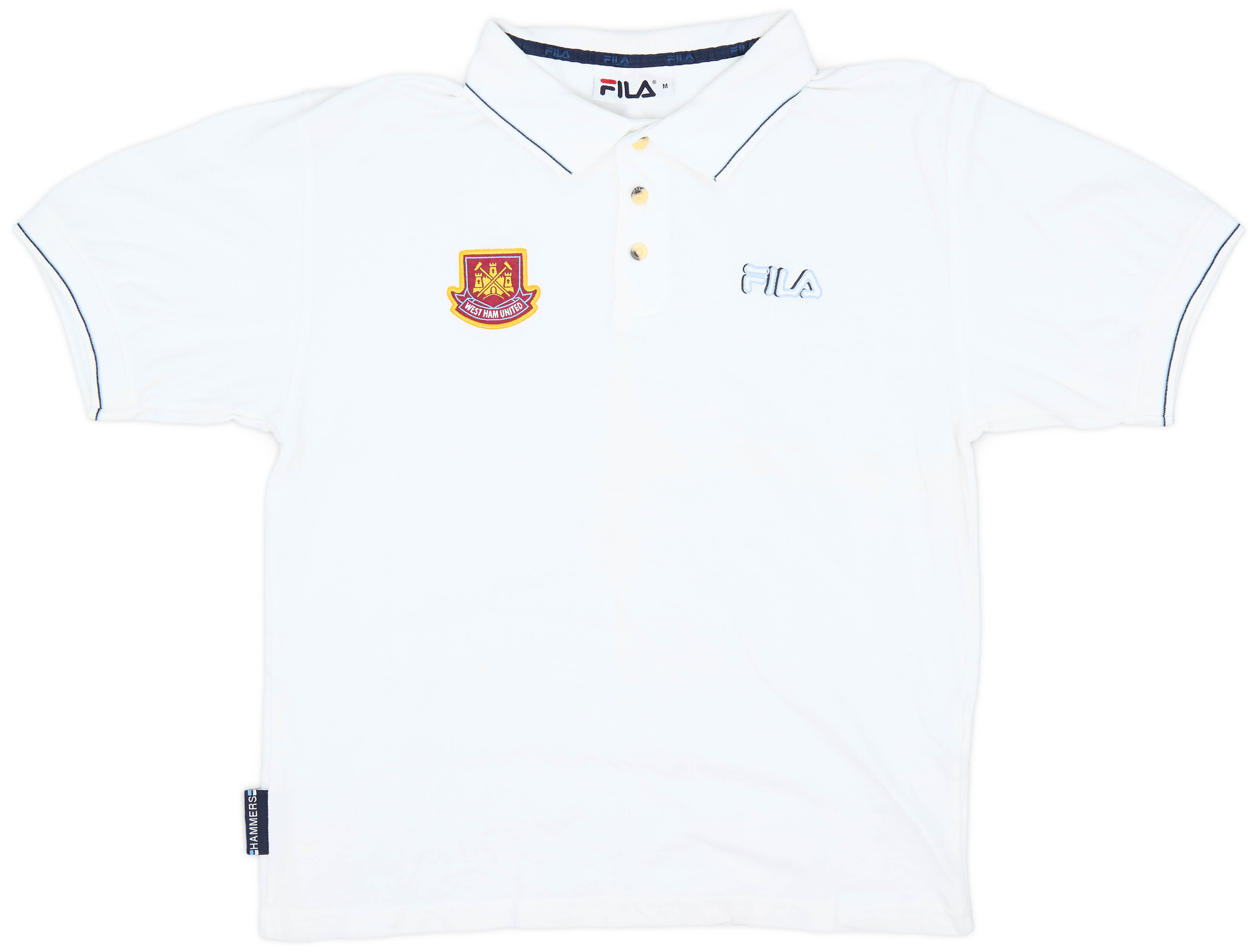 2002-03 West Ham Fila Polo shirt - 8/10 - (M)