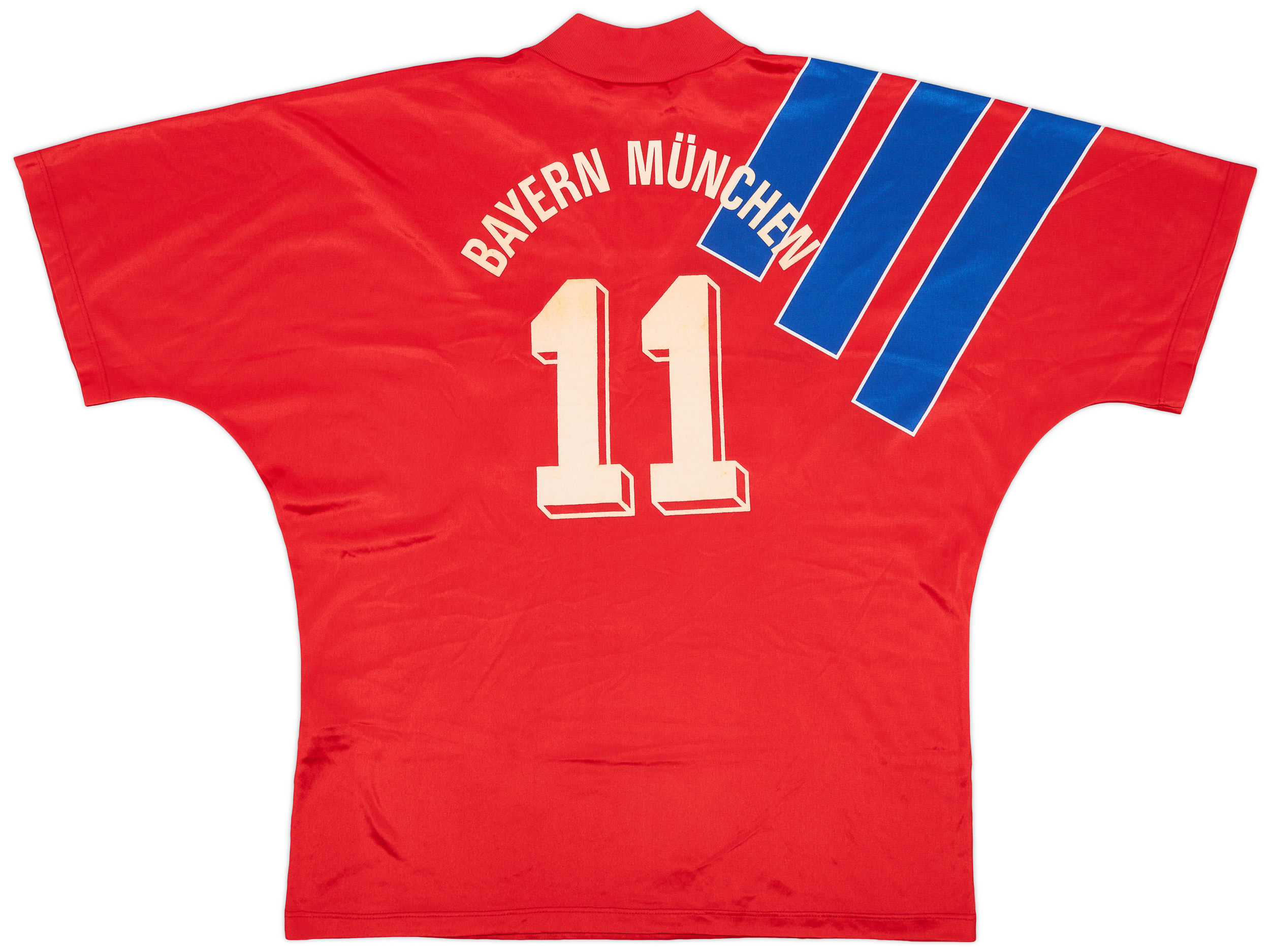 FC Bayern München シャツ Effenberg 11番 1991-93 Bayern Munich Home Shirt #11 - 6/10 - (L)