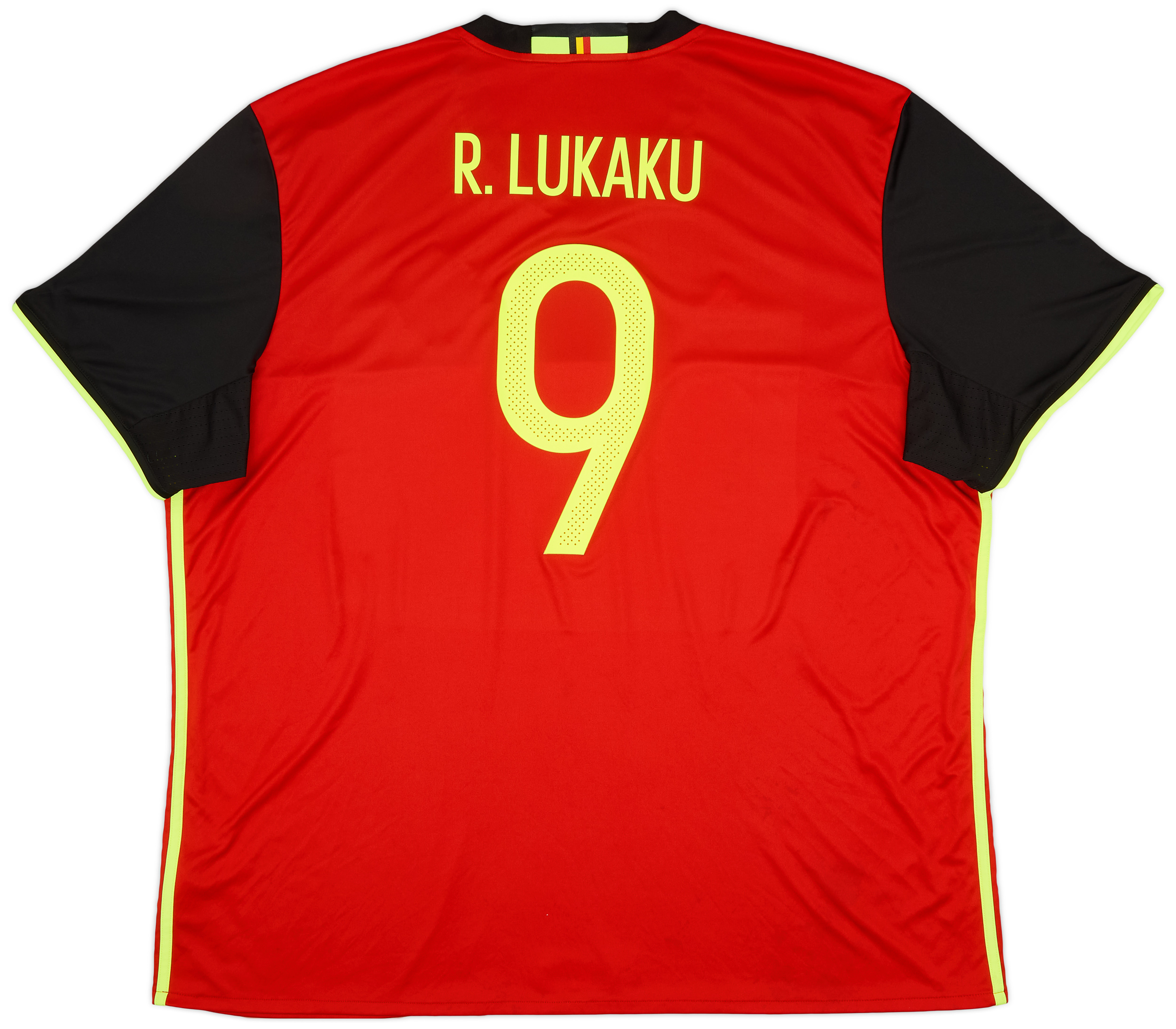 2016-17 Belgium Home Shirt Lukaku #9 - 8/10 - (3XL)