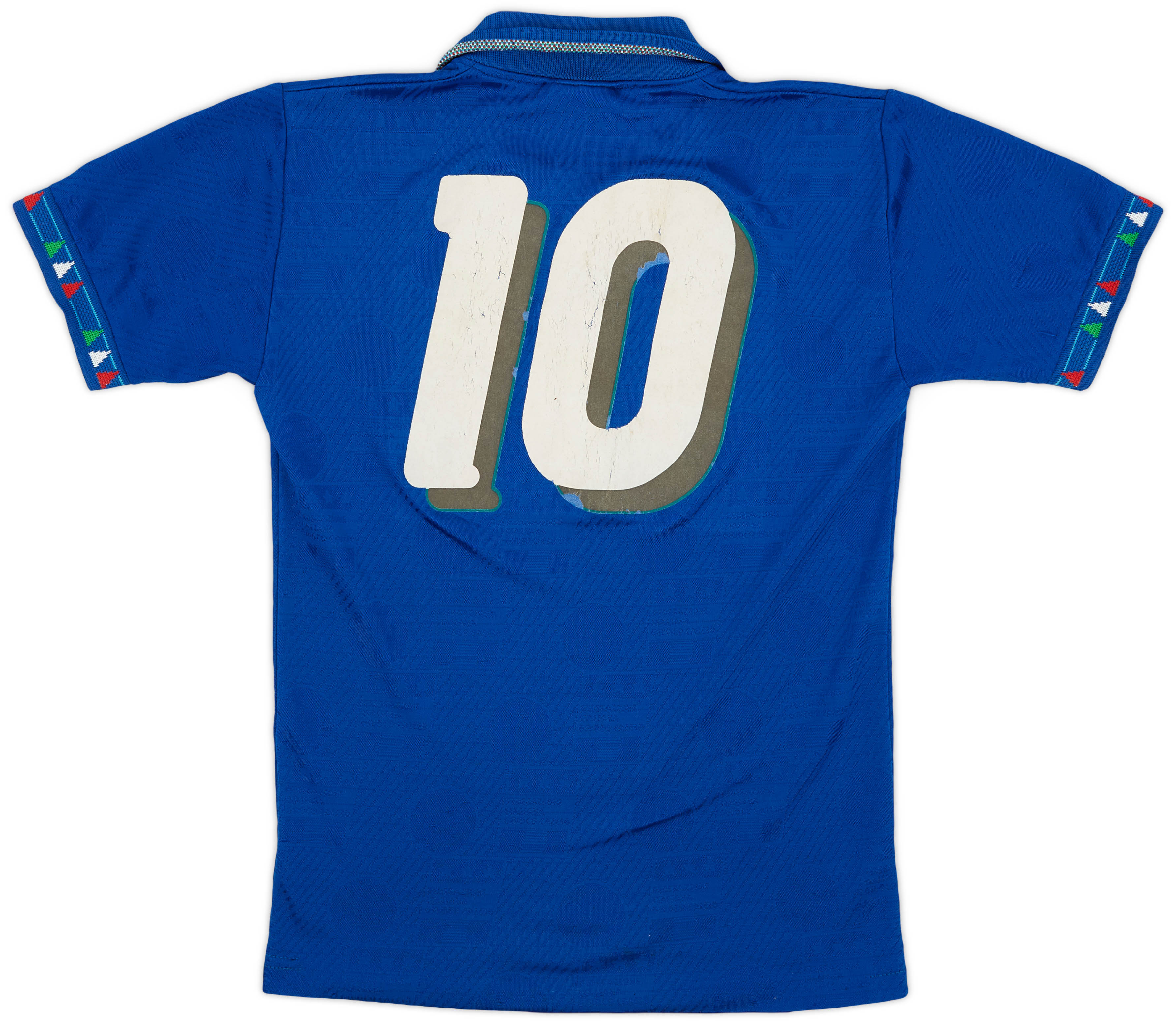 1999年イタリア代表ユニホームセット シャツM/ズボンL 1992-93 Italy Home Shirt #10 - 5/10 - (L.Boys)