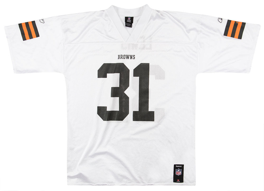 2008-09 Cleveland Browns Lewis #31 Reebok Replica Jersey (Away) XL