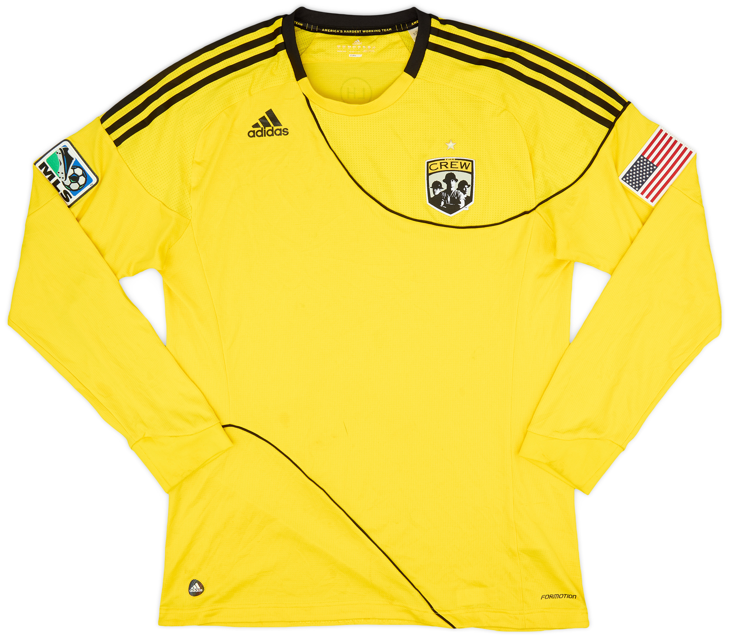 2011 Columbus Crew Authentic Home L/S Shirt - 8/10 - (M)