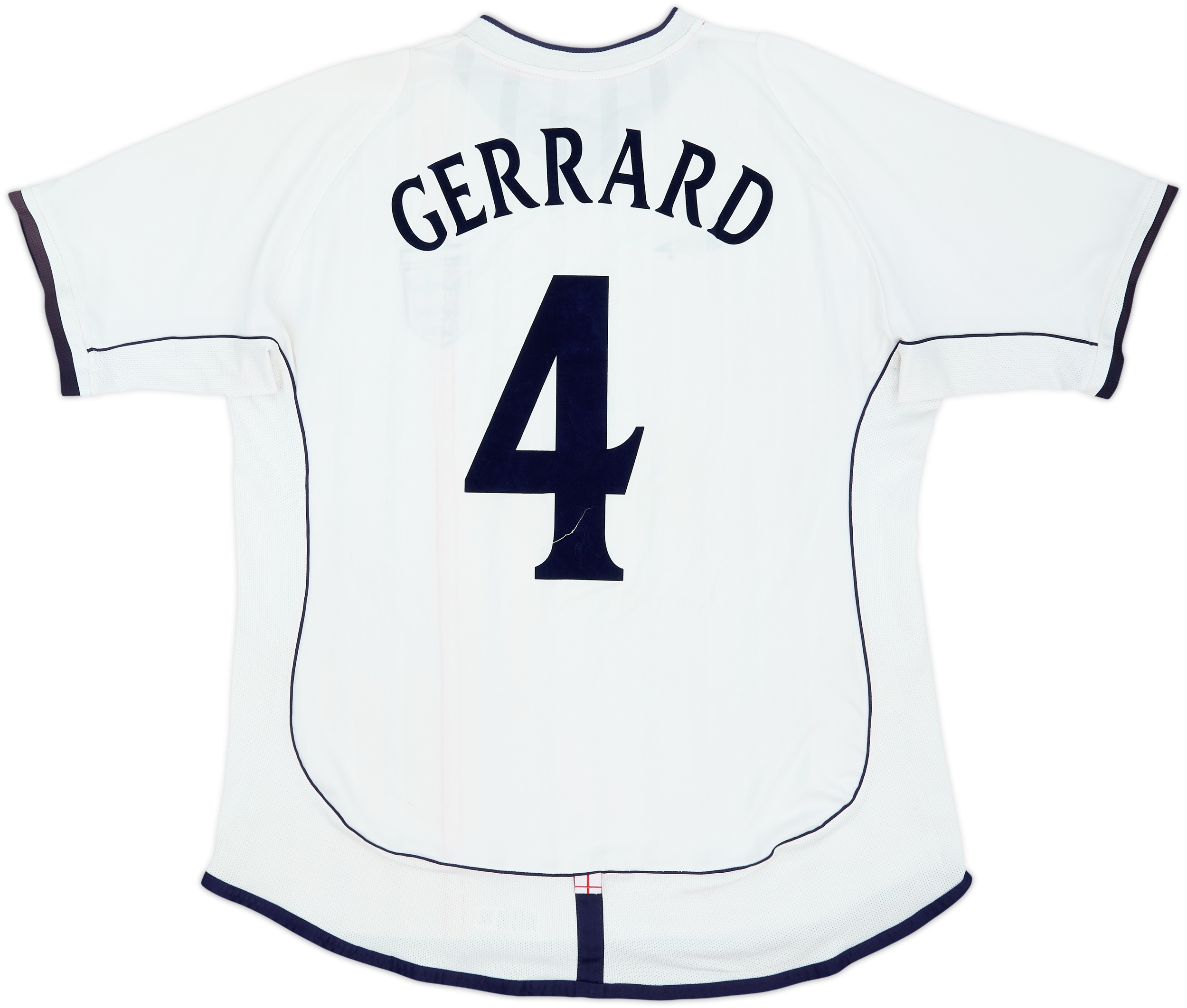 2001-03 England Home Shirt Gerrard #4 - 6/10 - (XL)