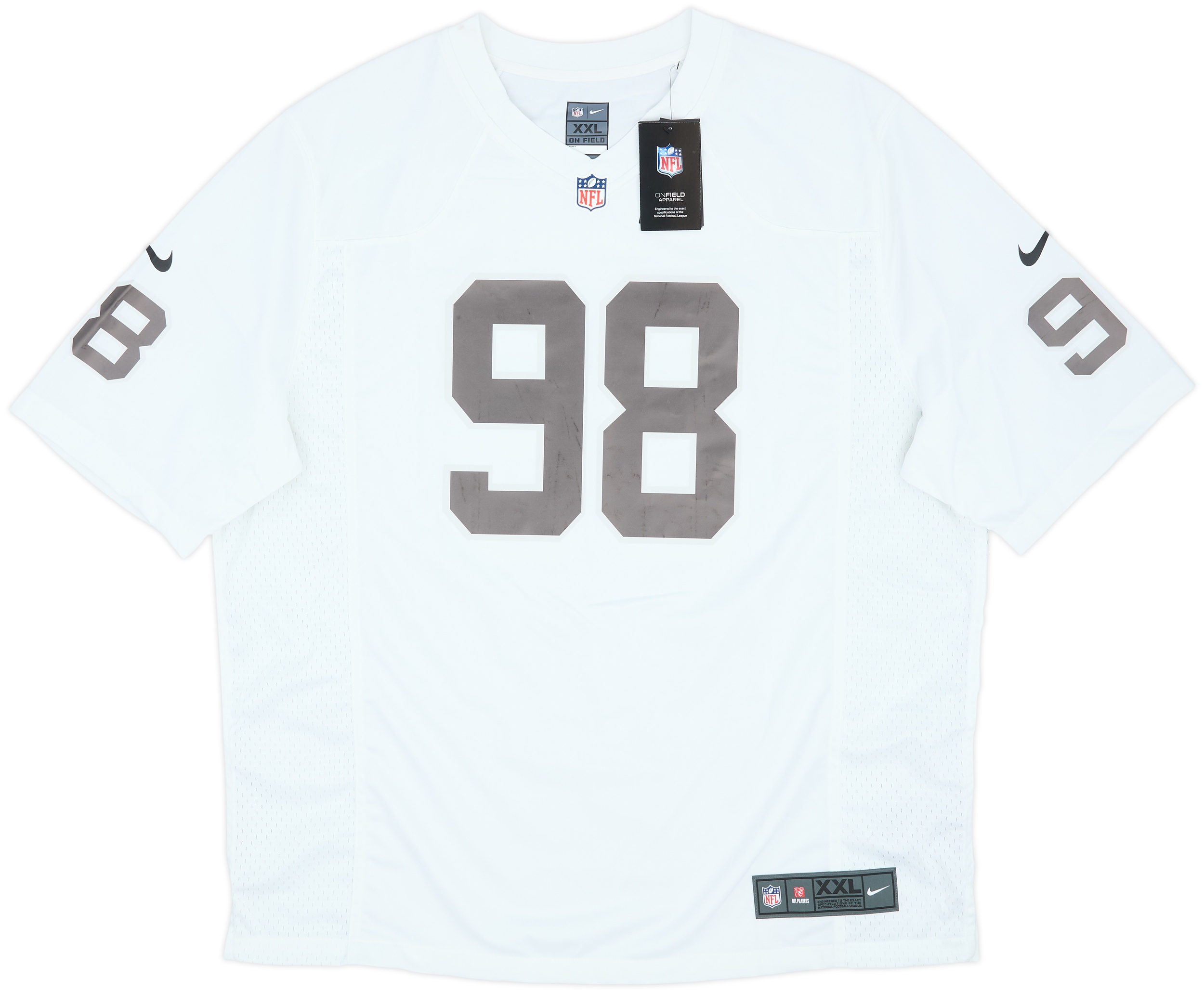 2020-25 Las Vegas Raiders Crosby #98 Nike Game Away Jersey (XXL)