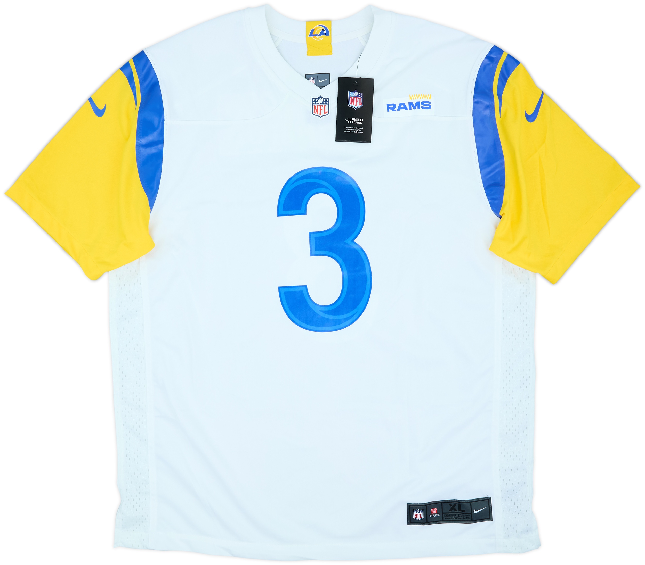 2021 LA Rams Beckham Jr #3 Nike Game Away Jersey (XL)