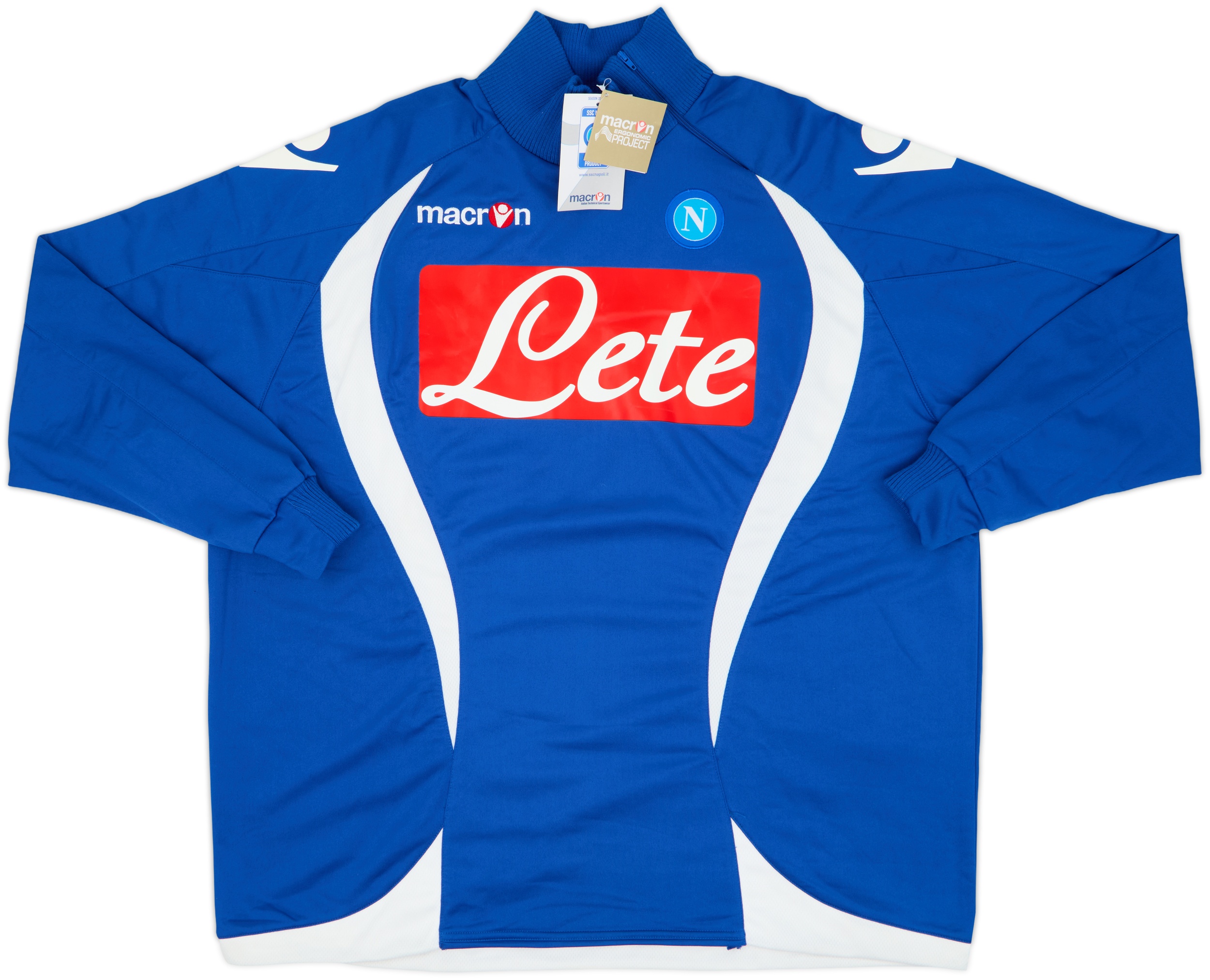 2009-10 Napoli Macron 1/4 Zip Drill Top (XXL)