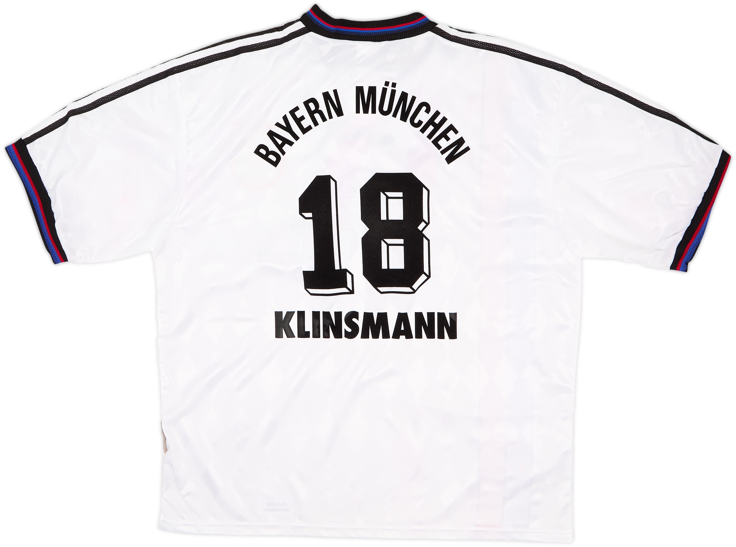 Bayern München KLINSMANN 18 シャツ 1996-98 Bayern Munich Away Shirt Klinsmann #18 (XL)